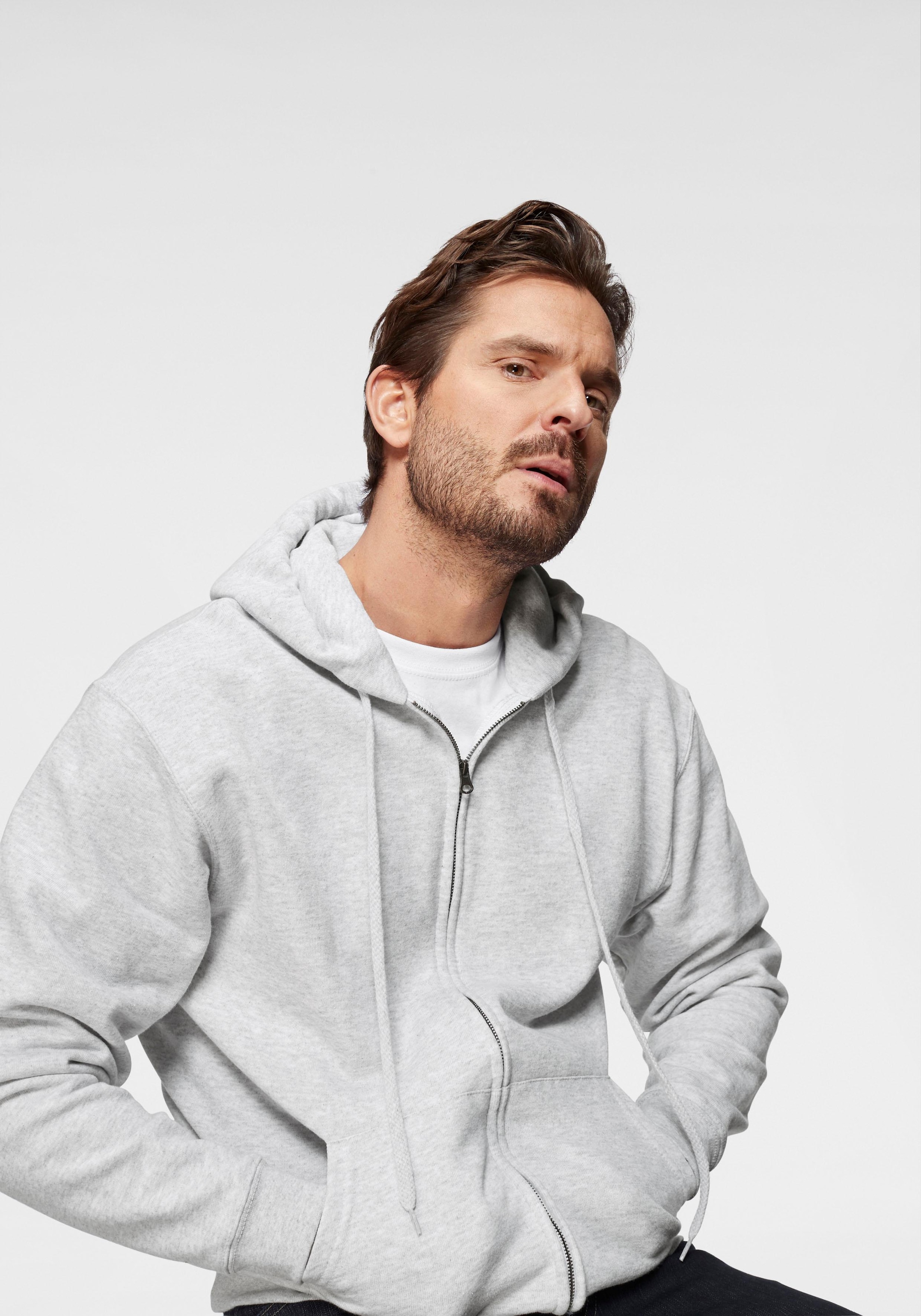 Fruit of the Loom Kapuzensweatjacke mit Kängurutasche