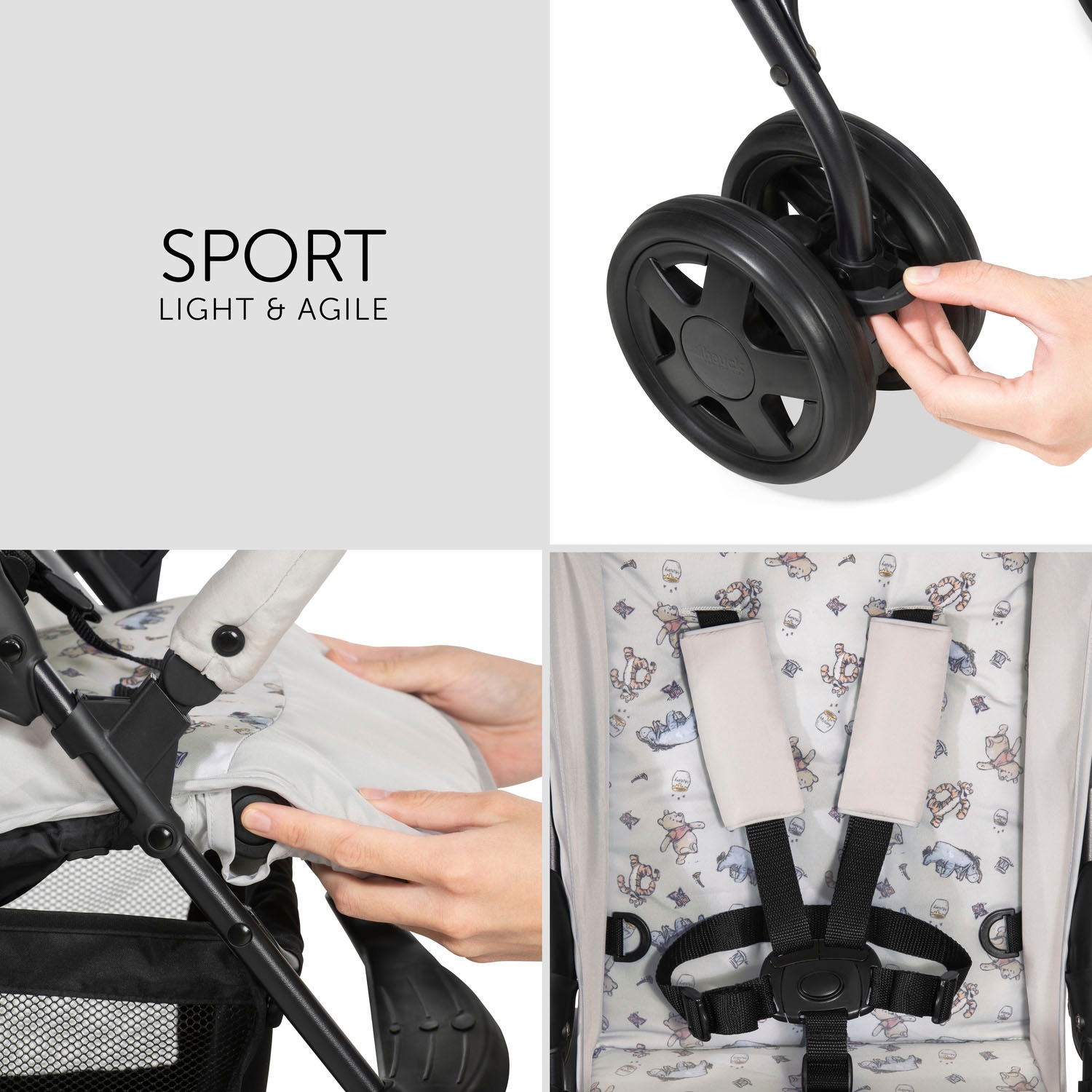 Hauck Kinder-Buggy »Sport, Pooh Exploring«, 15 kg