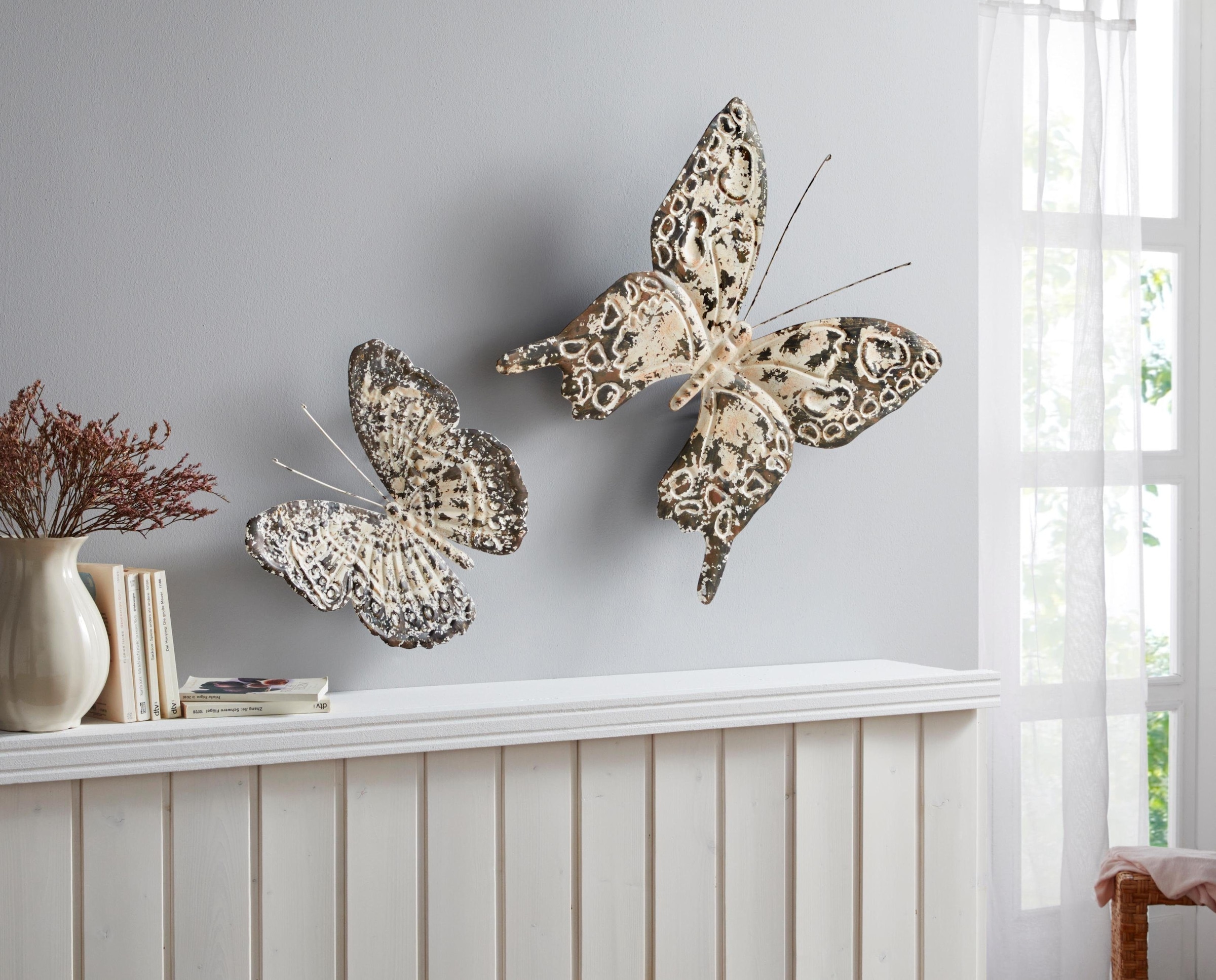 Home affaire Wanddekoobjekt Wanddekoration, Butterfly«, online aus Schmetterling, Metall Jelmoli-Versand »Wanddeko Vintage kaufen 