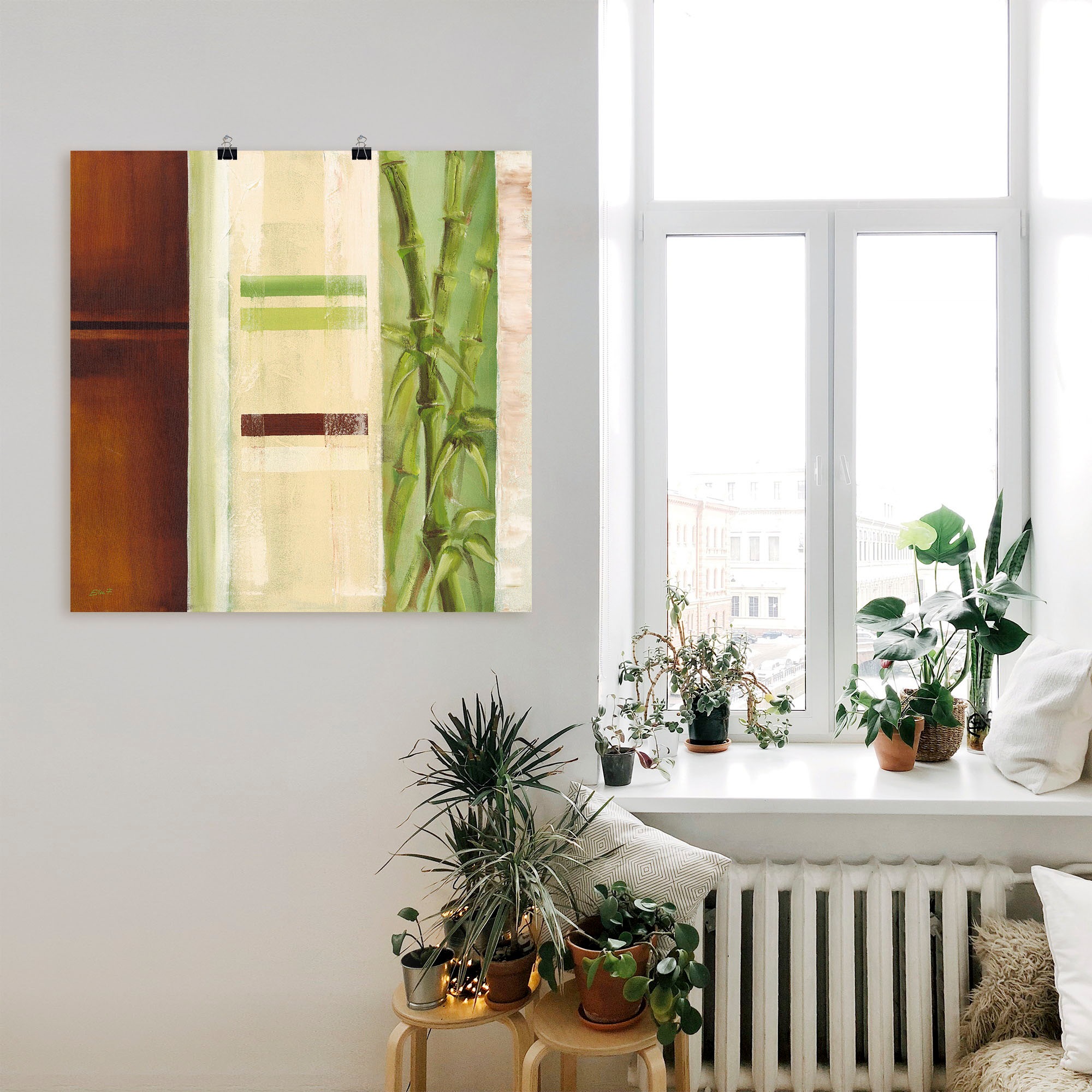 Artland Wandbild »Bambus II«, Gräser, (1 St.), als Alubild, Leinwandbild, Wandaufkleber oder Poster in versch. Grössen