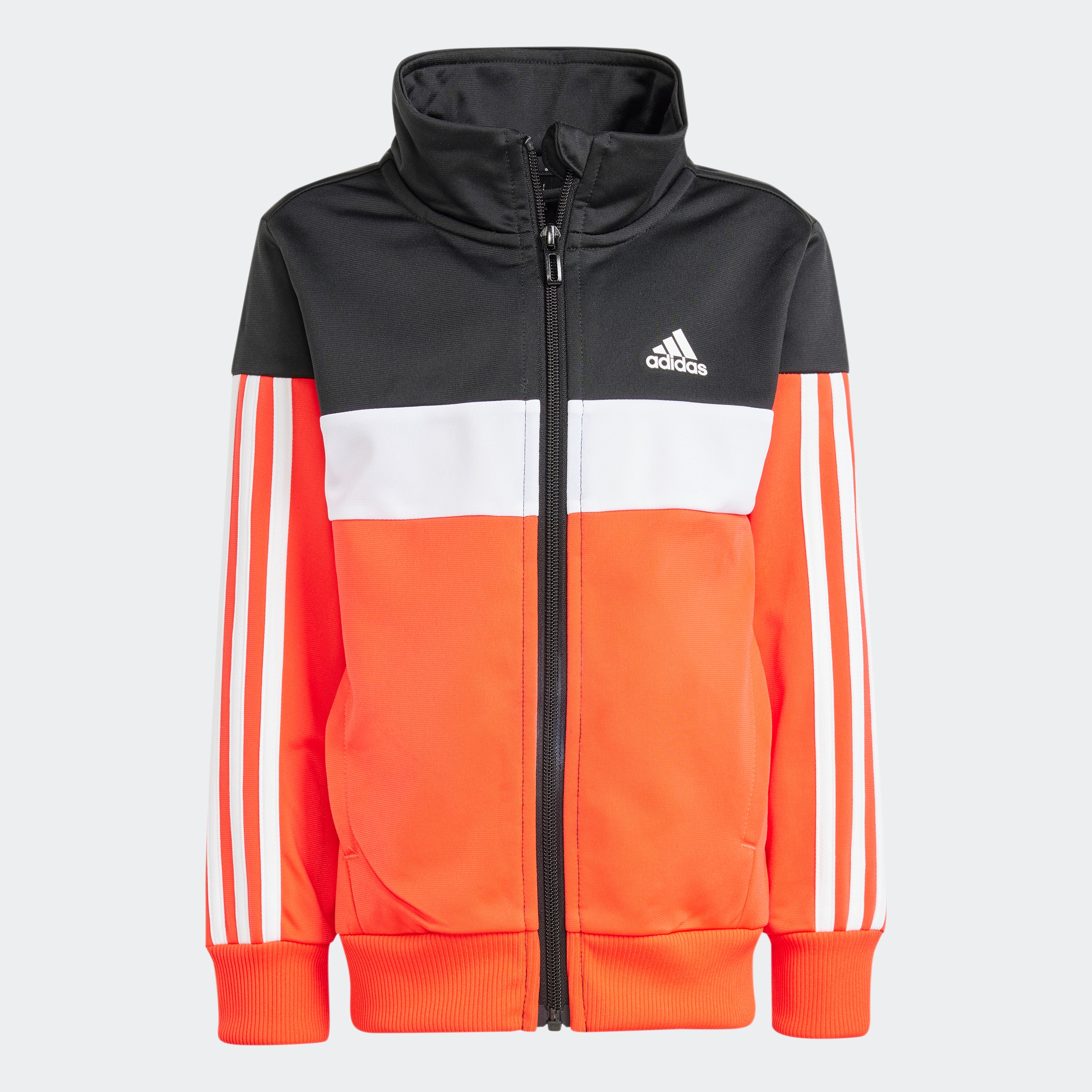 adidas Sportswear Trainingsanzug »TIBERIO 3-STREIFEN COLORBLOCK SHINY KIDS«, (2 tlg.)