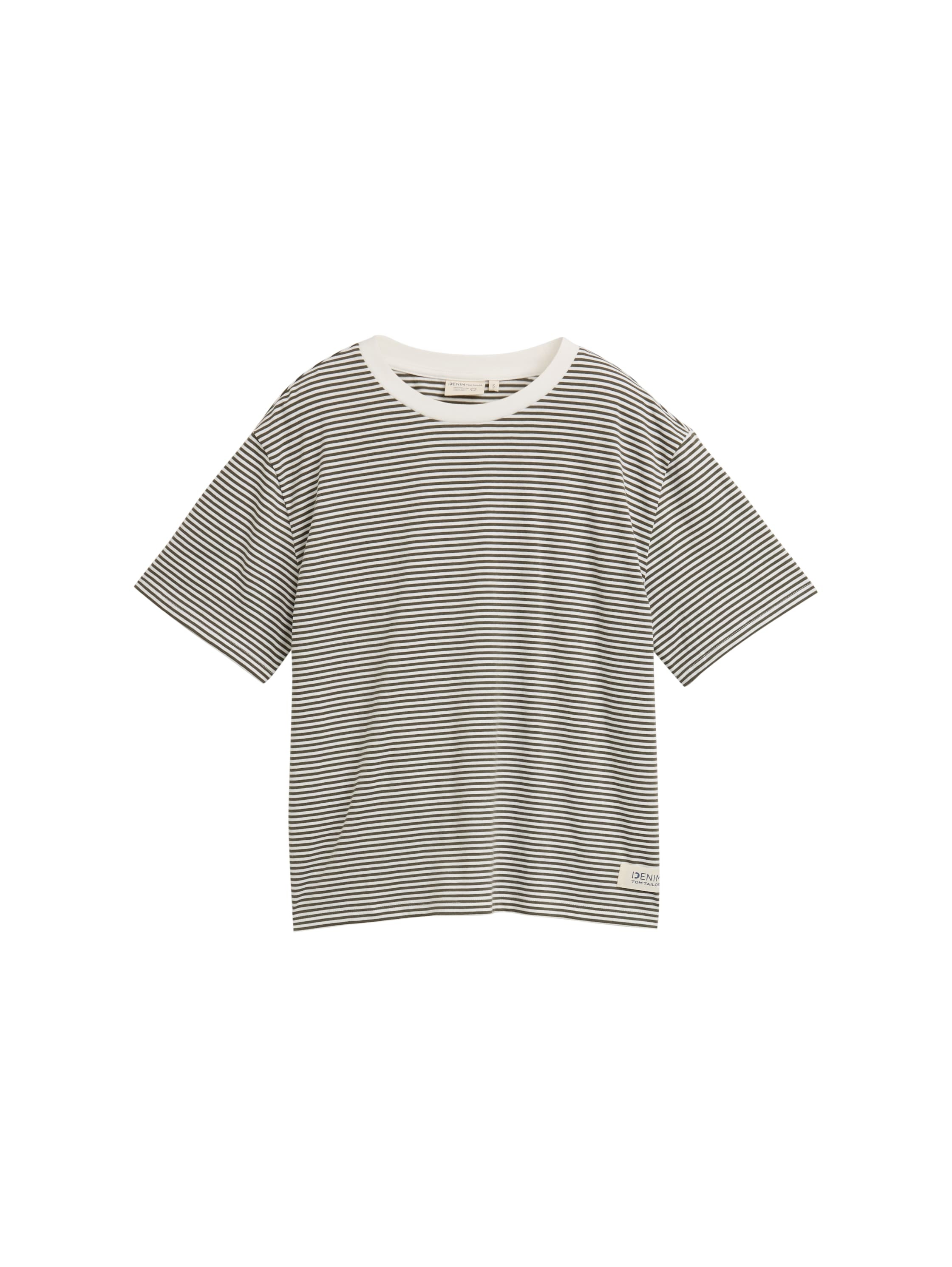 TOM TAILOR Denim T-Shirt, mit Streifen Muster