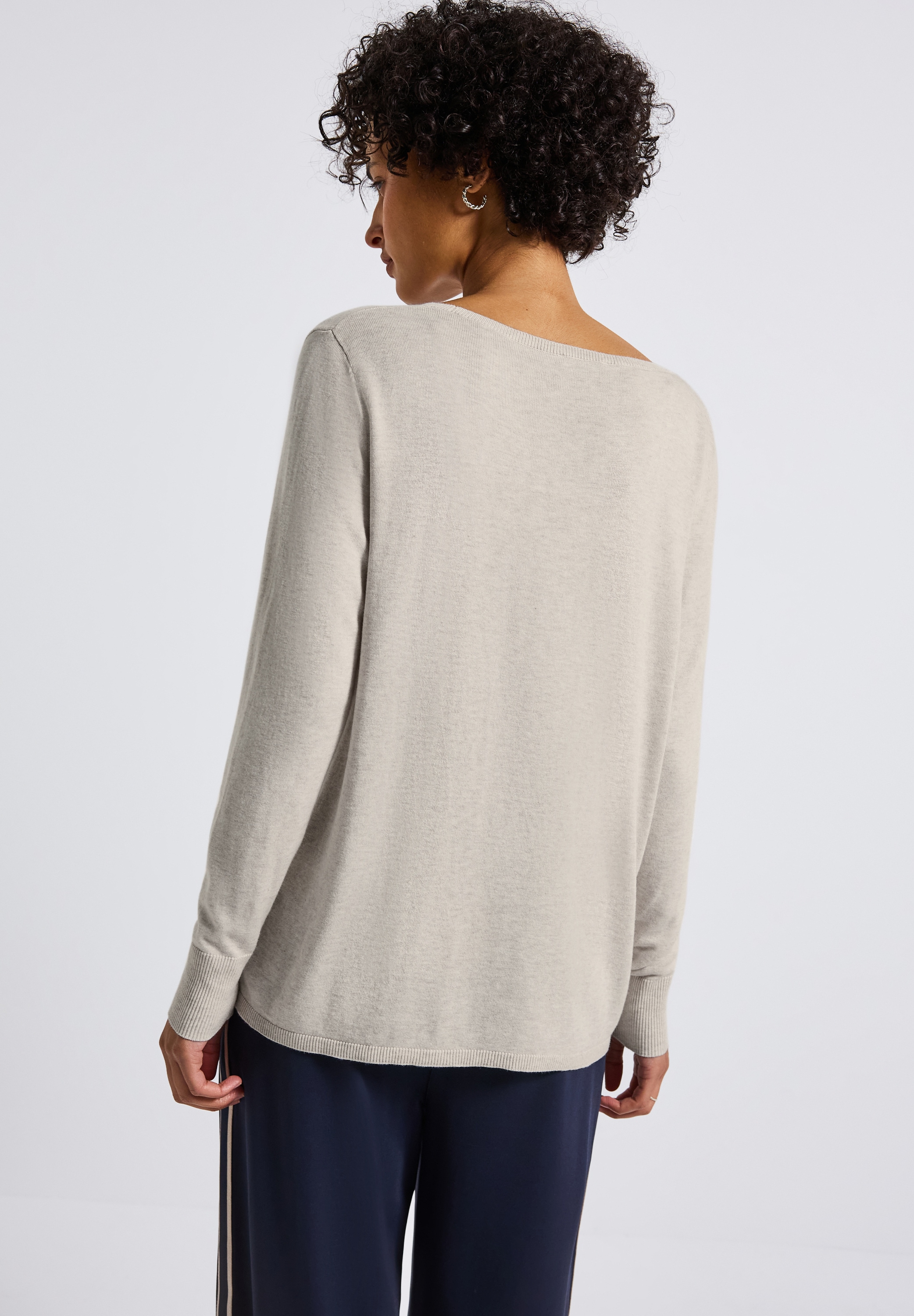 STREET ONE Strickpullover, mit U-Boot-Ausschnitt