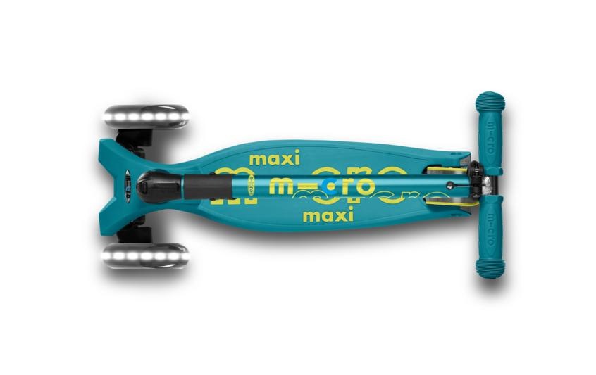 Micro Mobility Scooter »Deluxe Petrol Green LED Foldable«