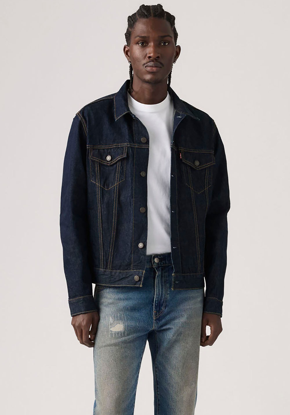 Levis Jeansjacke "VINTAGE FIT TRUCKER JKT" ohne Kapuze mit Knopfleiste