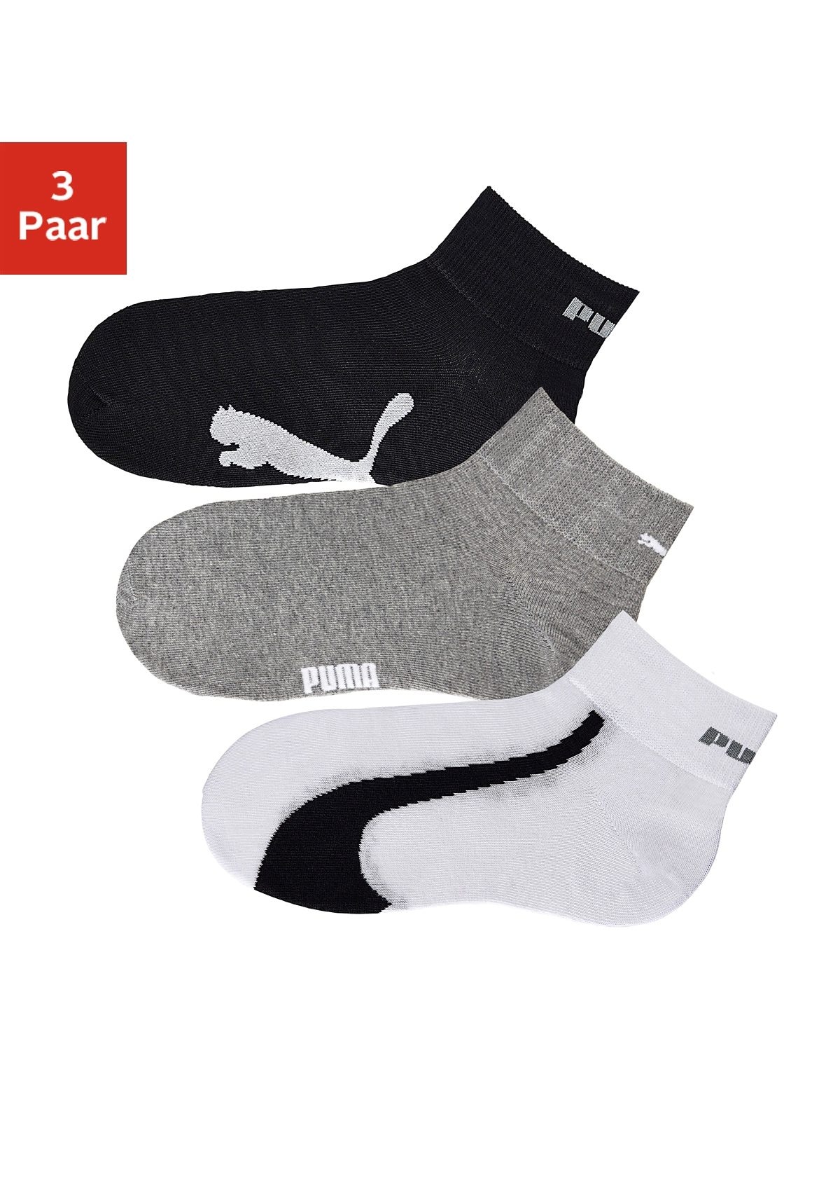 mit kaufen Paar), geripptem PUMA kurzem online (3 bei Sportsocken, Schweiz Jelmoli-Versand Schaft