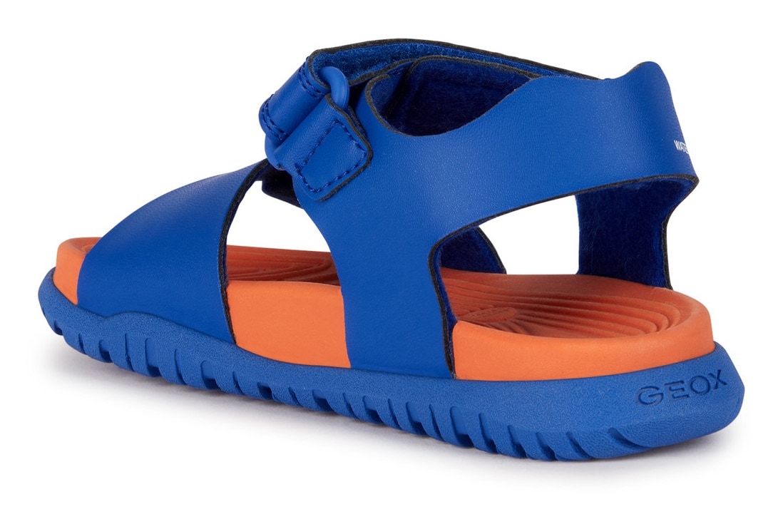 Geox Badesandale »J SANDAL FOMMIEX BOY«, Sommerschuh, Poolslides, Klettschuh, mit Klettverschluss