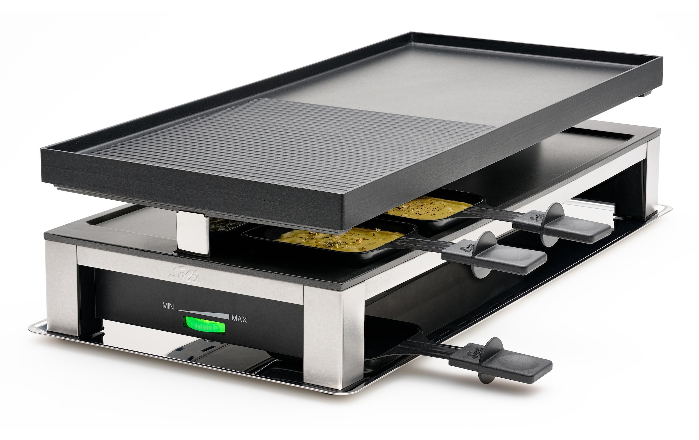 SOLIS OF SWITZERLAND Raclette »3 in 1 Grill 10 Personen«, 1500 W