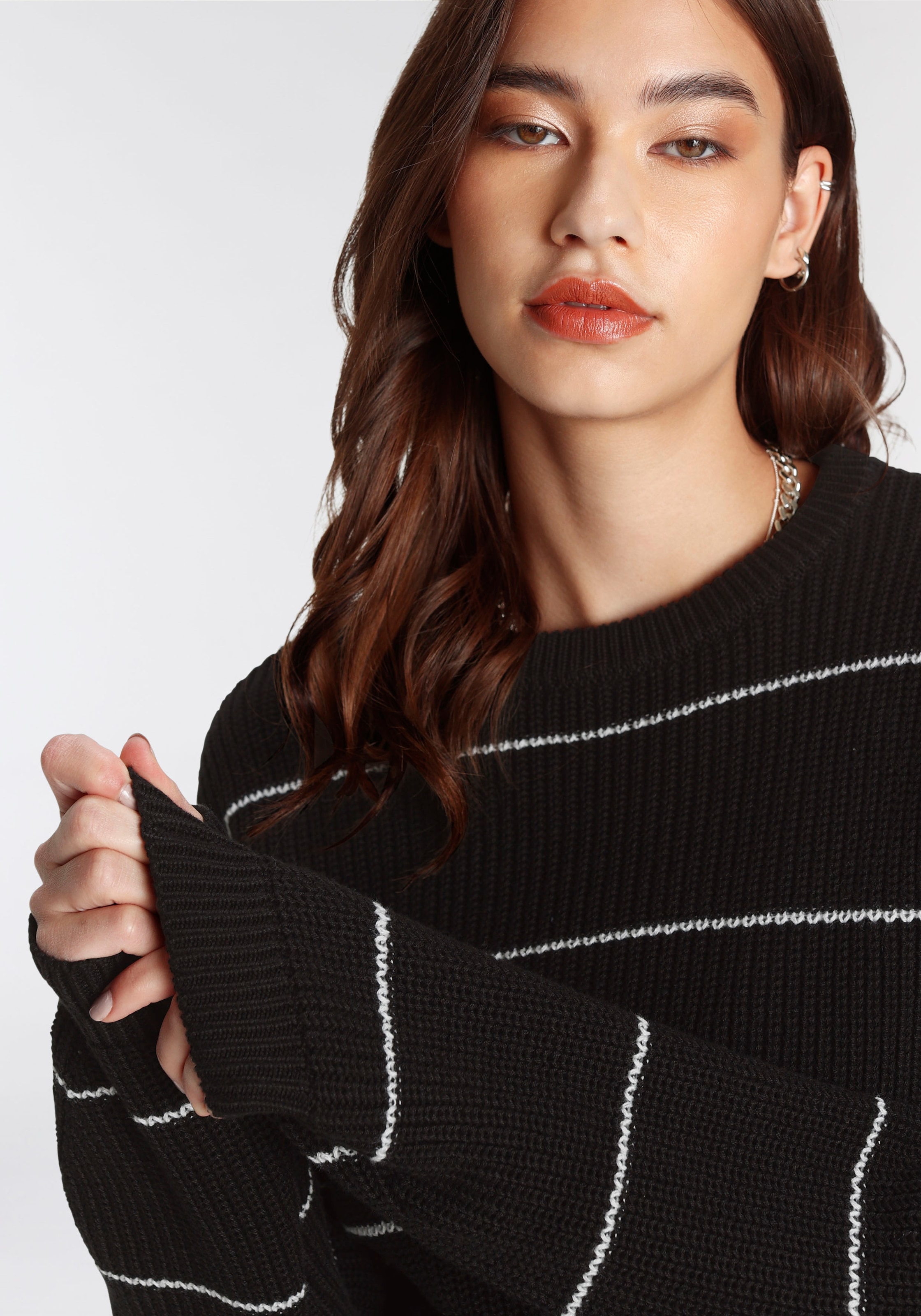AJC Strickpullover, mit Streifen