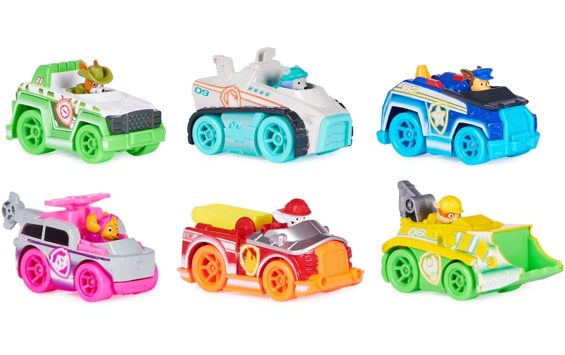 Spielzeug-Auto »Spinmaster Paw Patrol True Metal Neon Rescue Vehicles Gift Pack«
