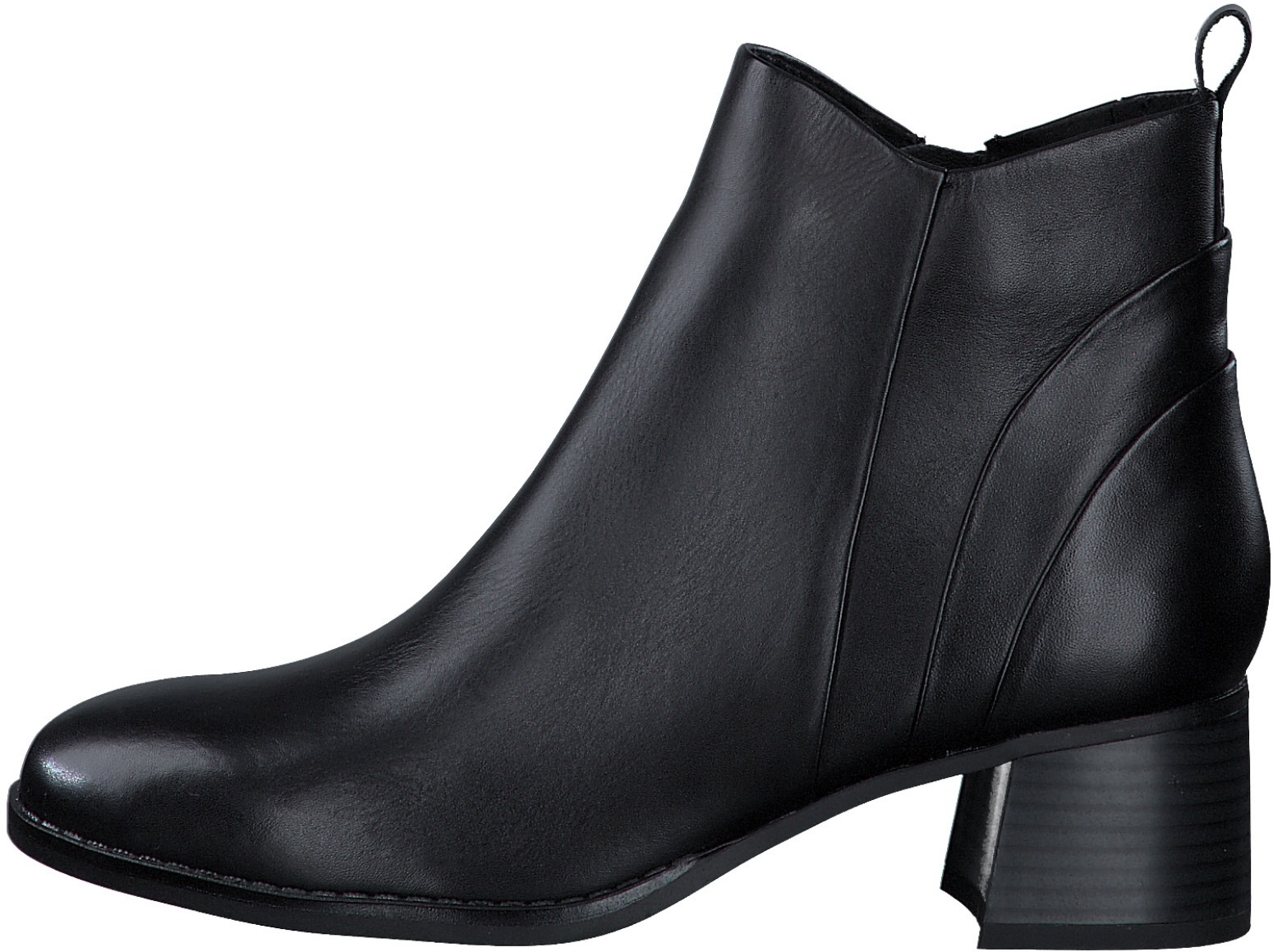 MARCO TOZZI Stiefelette, Blockabsatz, Business-Stiefelette, Ankleboots mit Anziehlasche