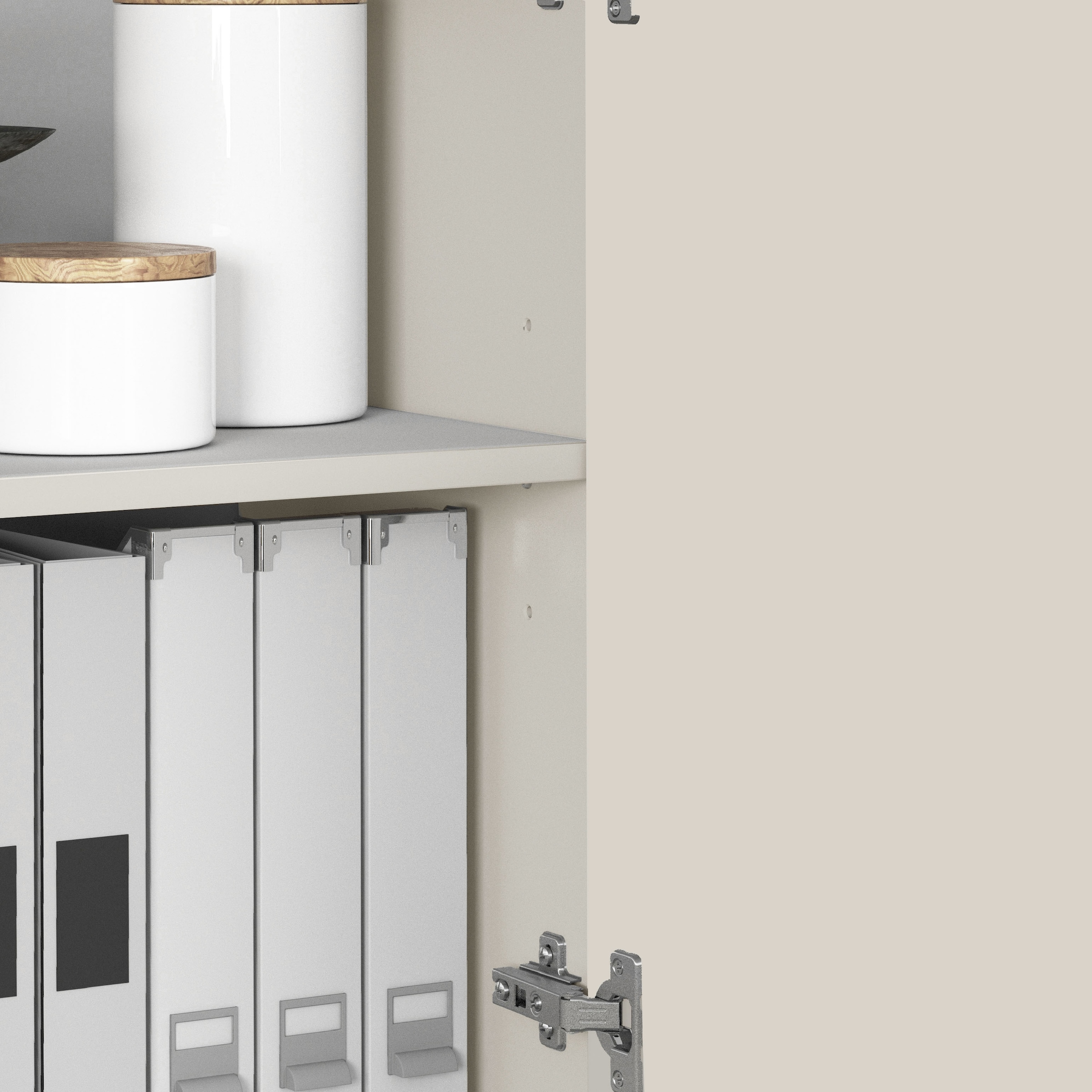 INOSIGN Highboard »VELA, Highboard, Höhe 120 cm,Design mit schrägen Türen«, (1 St.), Made in Italy, Masse-B/T/H: 100x35x120,hohes Sideboard,Anrichte,Kommode