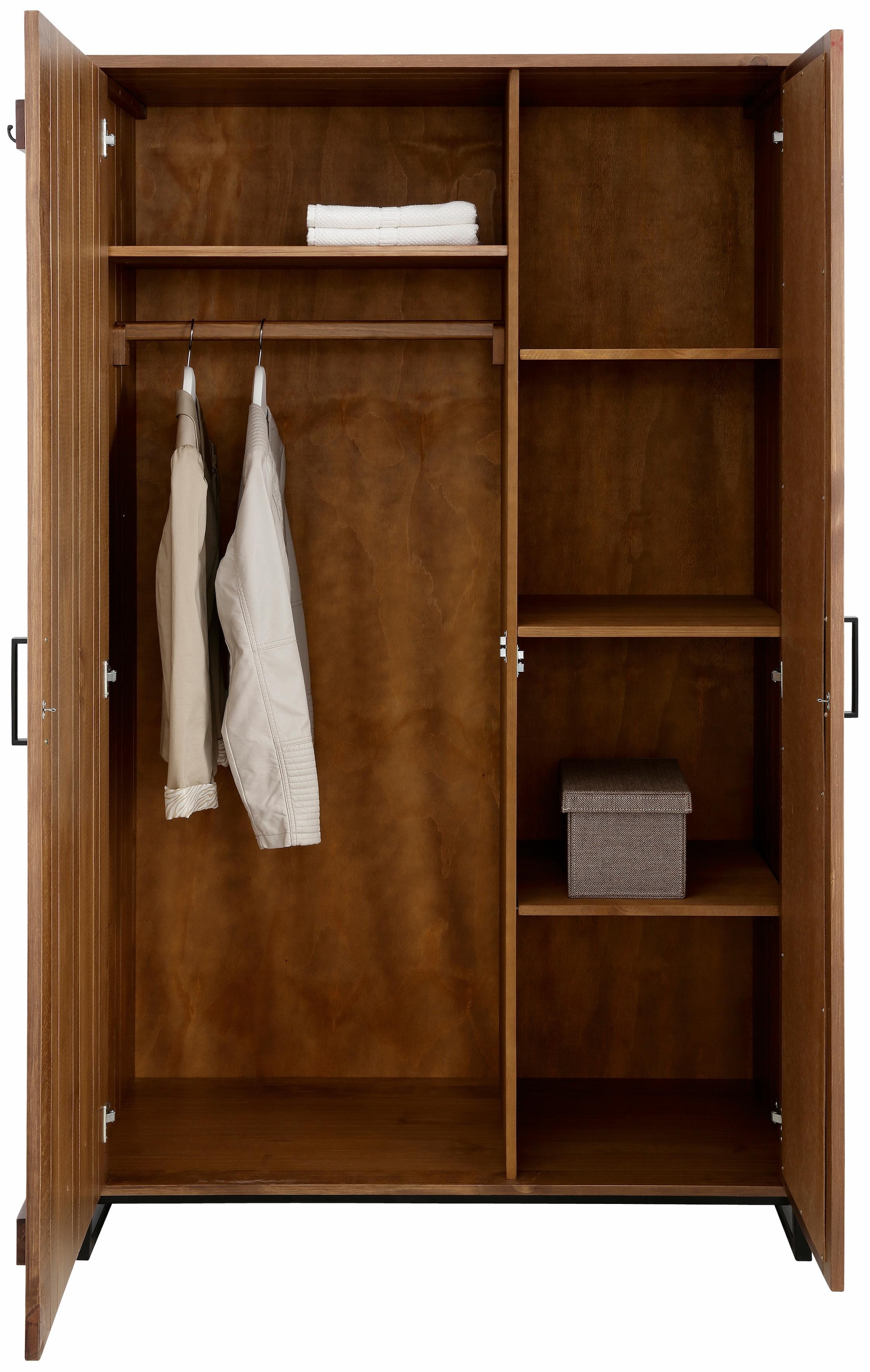 Home affaire Garderobenschrank »Santos«, mit besonderen Türfronten und  Spiegel, viel Stauraum, Höhe 180 cm online shoppen | Jelmoli-Versand
