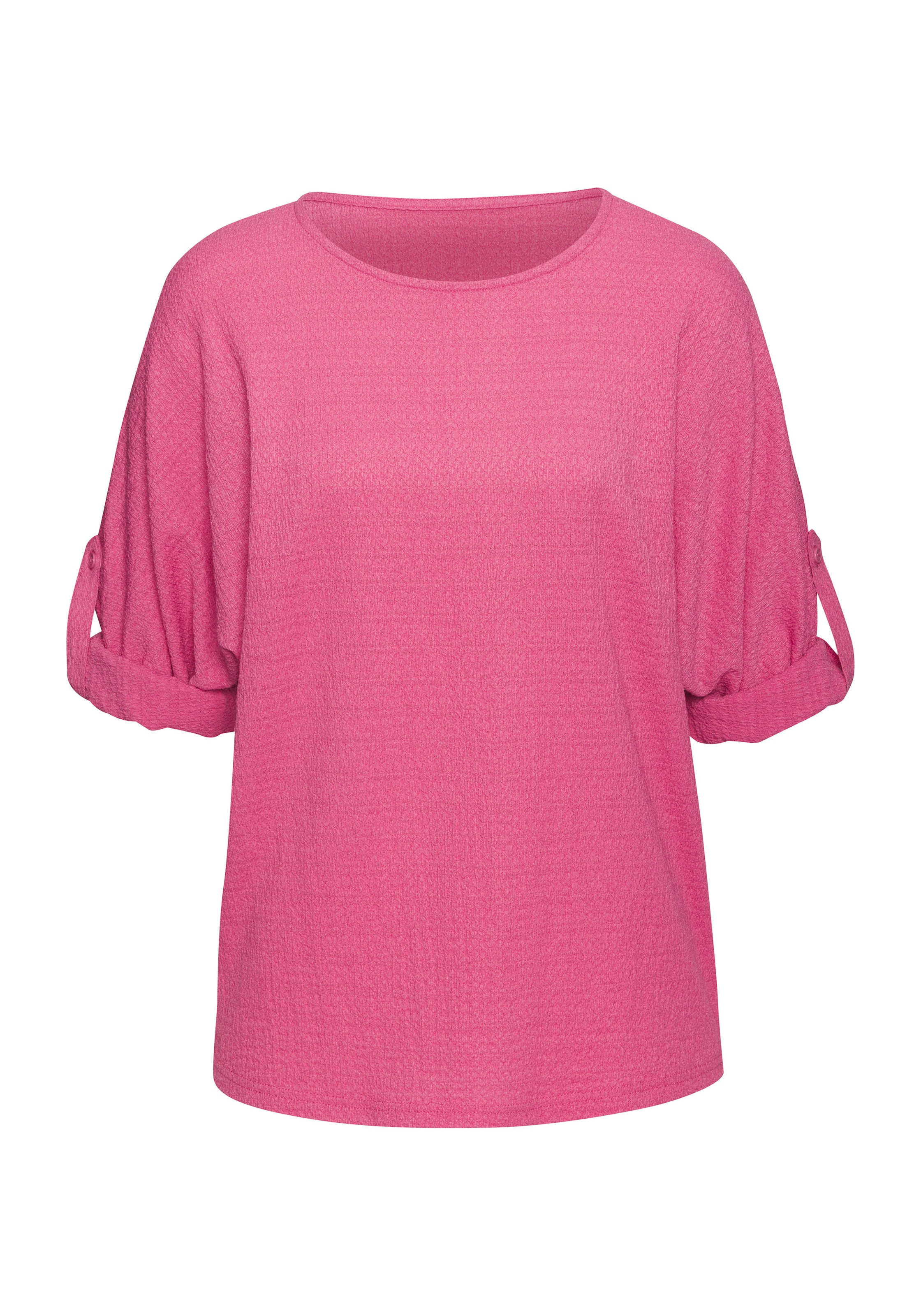 Vivance 2-in-1-Shirt »zum Krempeln«, aus bügelfreier Crêpe-Qualität