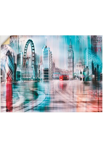Artland Wandbild »London Skyline Abstrakte Collage 07«, Grossbritannien, (1 St.), in... kaufen