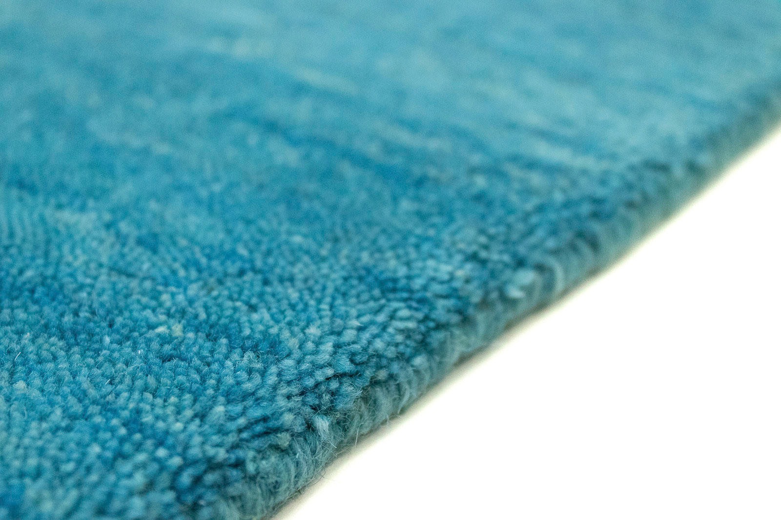 morgenland Wollteppich »Uni - Gabbeh Teppich - Softy«, rechteckig, 1,6 mm Höhe, Gabbeh Optik, Uni Farben, reine Wolle, sehr weicher Flor, Wohnzimmer
