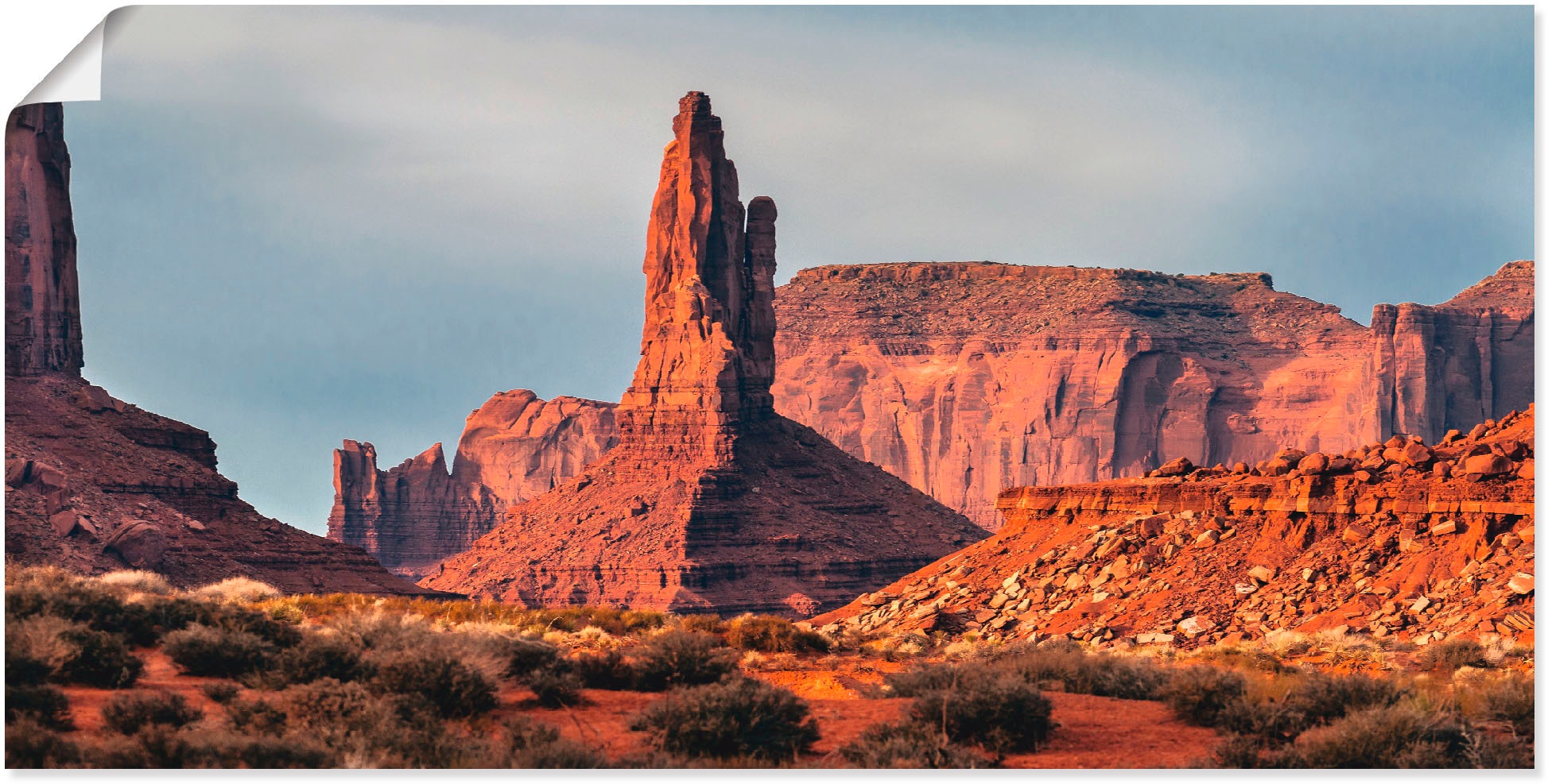 Artland Wandbild »Monument Valley«, Wüste, (1 St.), als Alubild ...