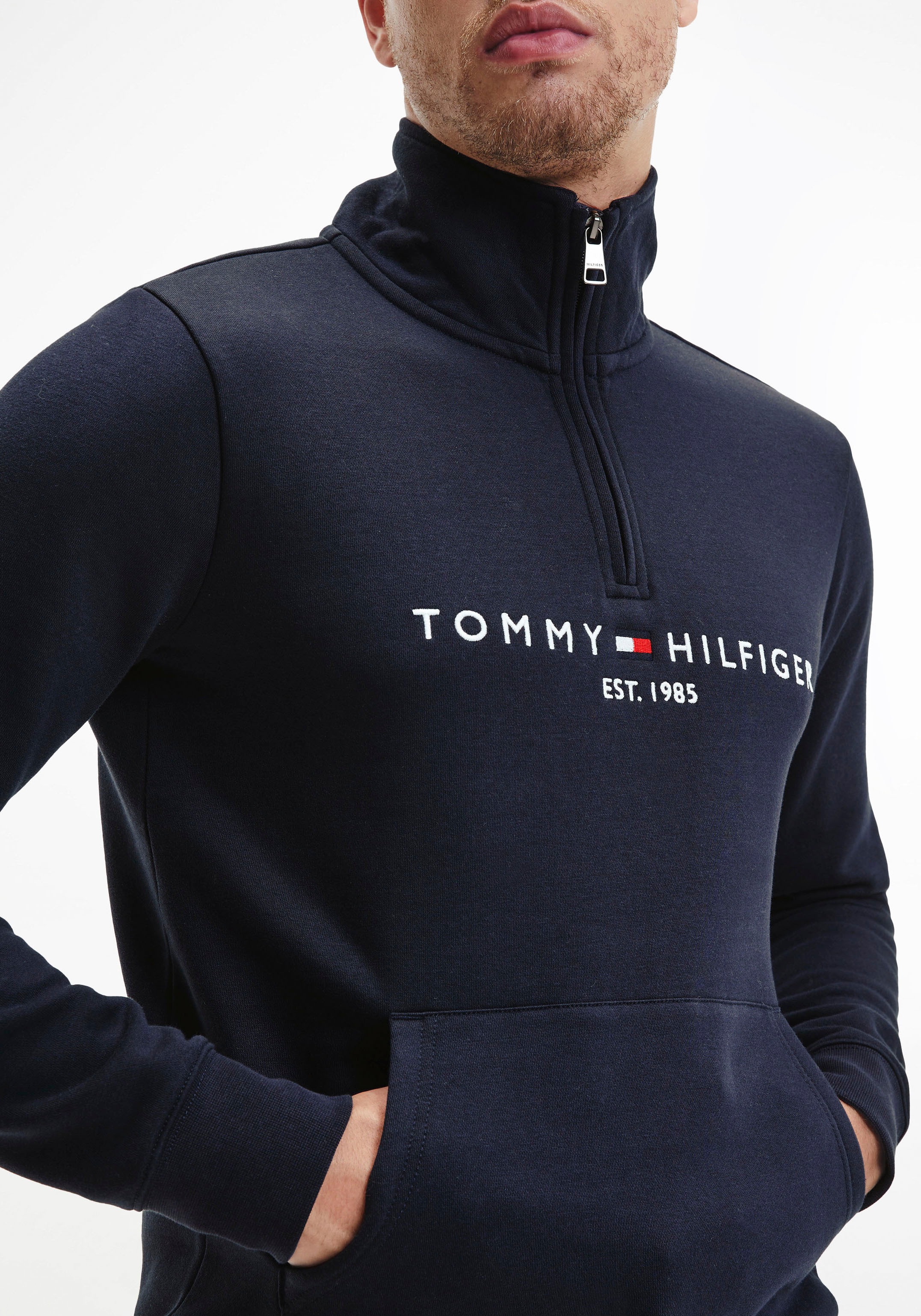 Tommy Hilfiger Sweatshirt »TOMMY LOGO MOCKNECK«