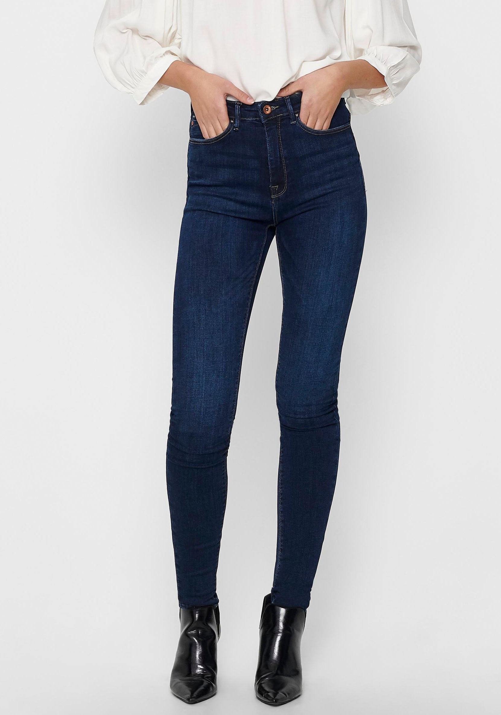 ONLY High-waist-Jeans »ONLPAOLA – Extra-eng geschnittene High-Waist-Jeans« skinny fit, modisch, Denim, Baumwollmischung