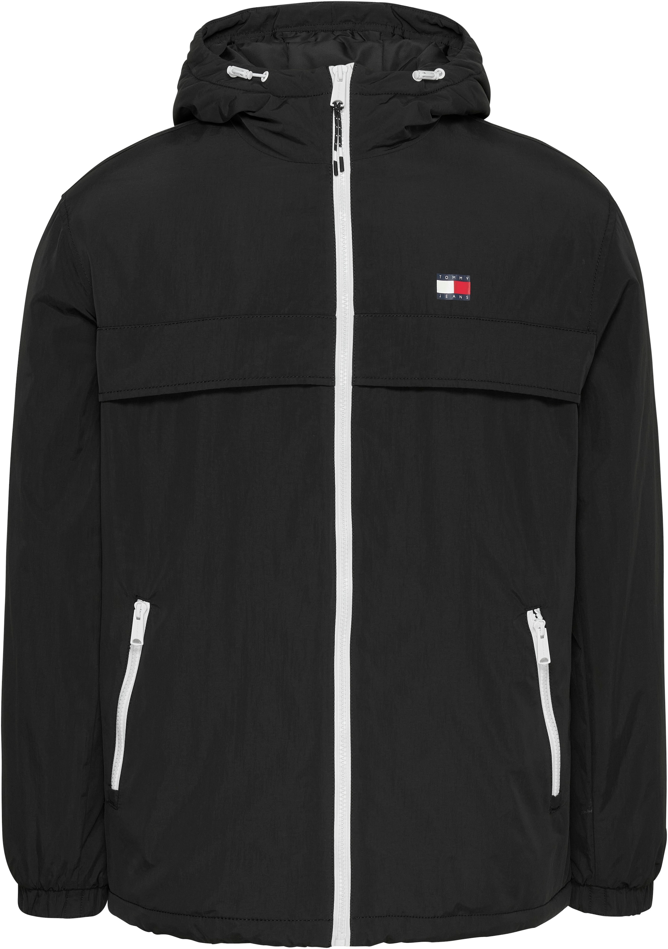 Tommy Jeans Plus Outdoorjacke »TJM PADDED SOLID CHICAGO EXT«, mit Kapuze, Grosse Grössen mit Logopatch