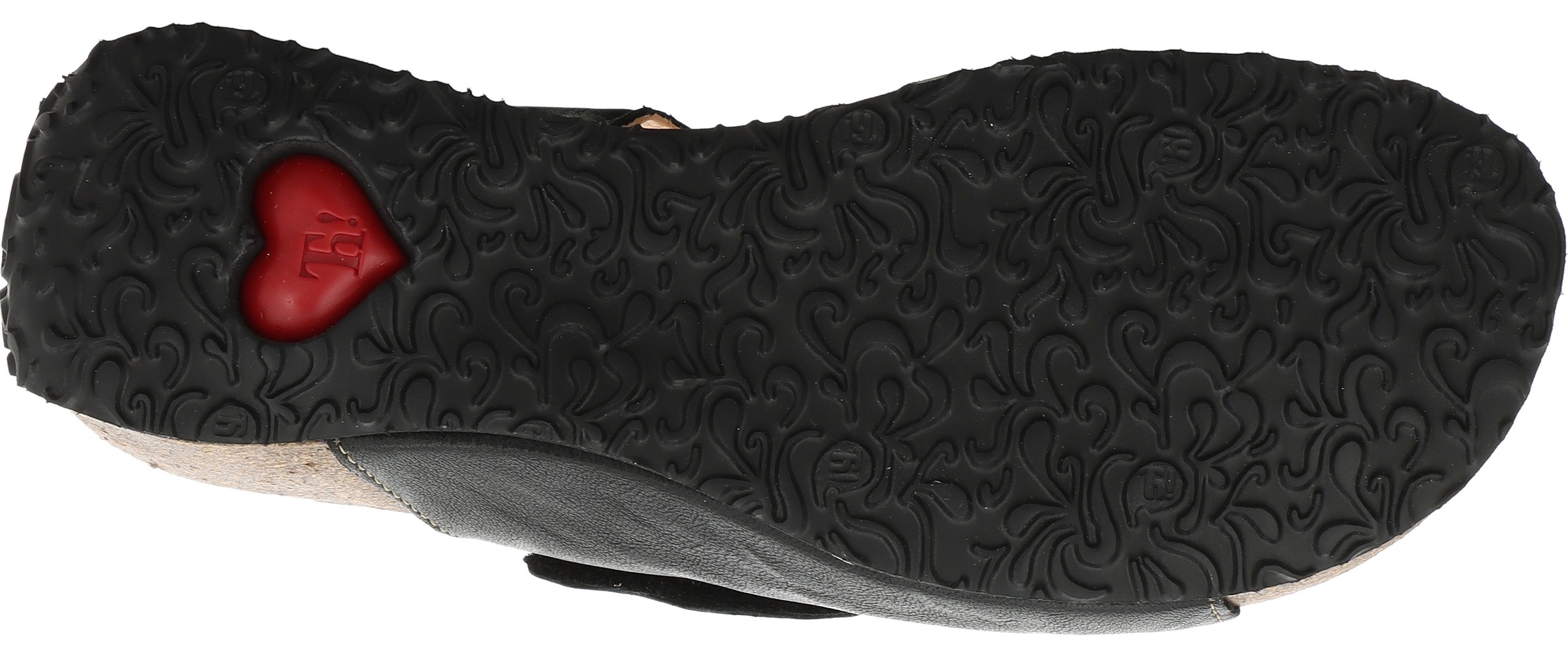 Think! Pantolette »Mizzi«, Sandale, Schlappen, Keilpantolette in aufwendiger Optik