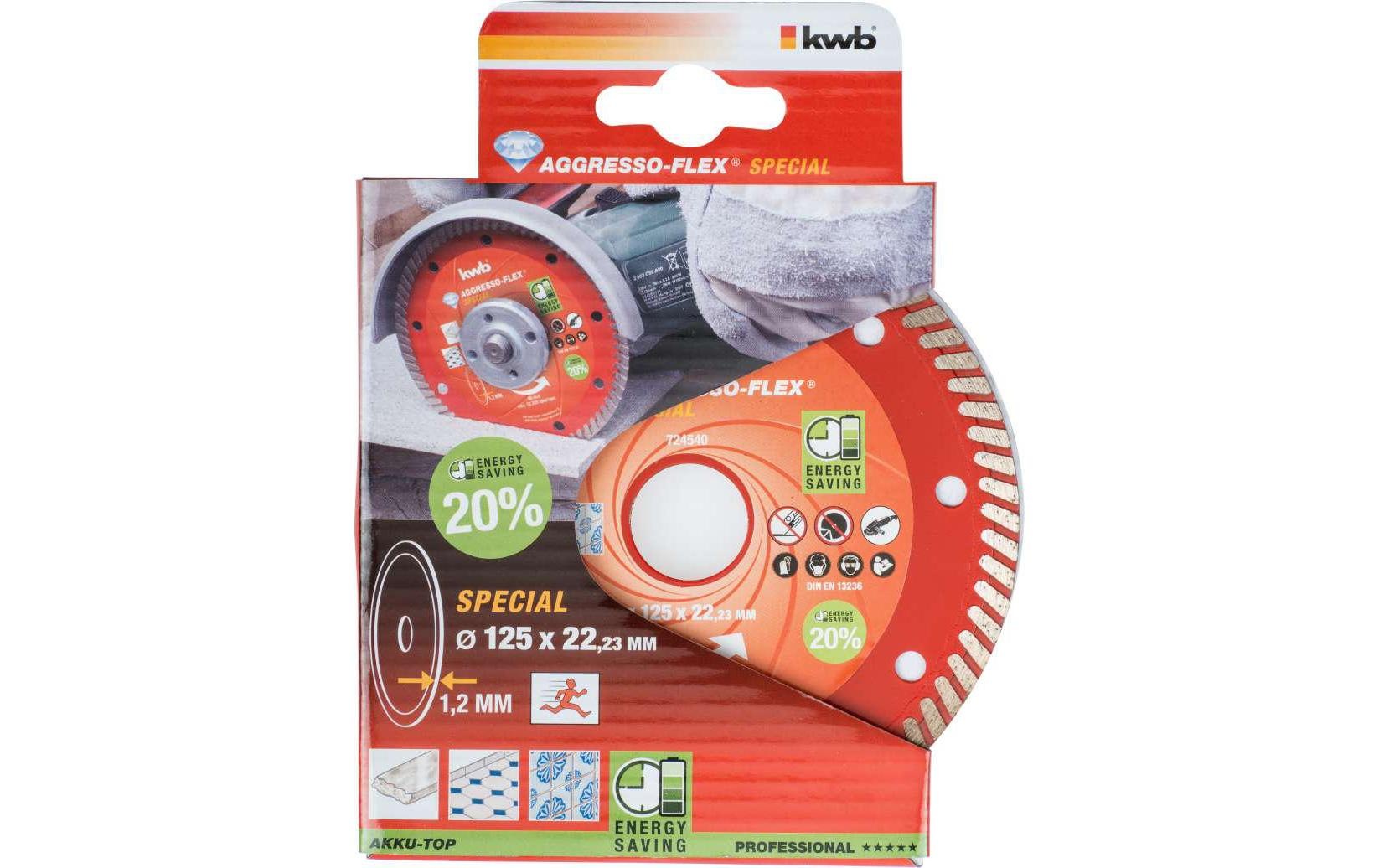 kwb Diamanttrennscheibe »Trennscheibe Akku-Top Diamant 125mm«