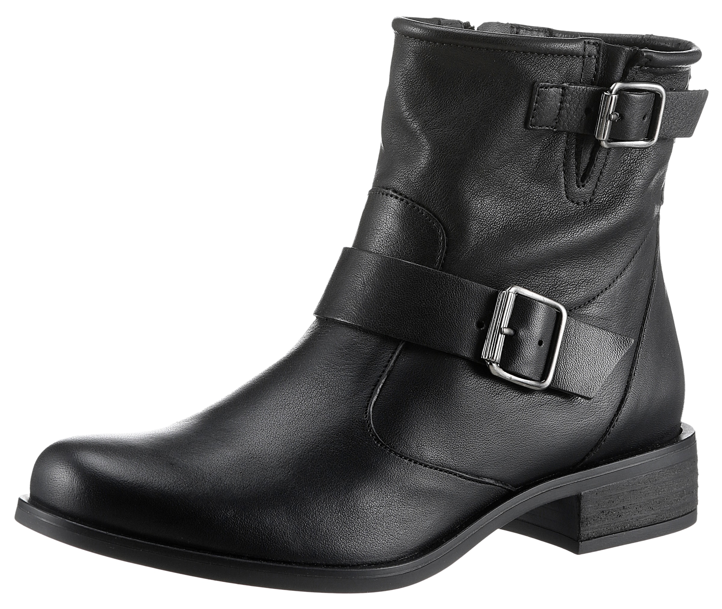 Stiefelette, Bikerboots mit praktischem Innenreissverschluss