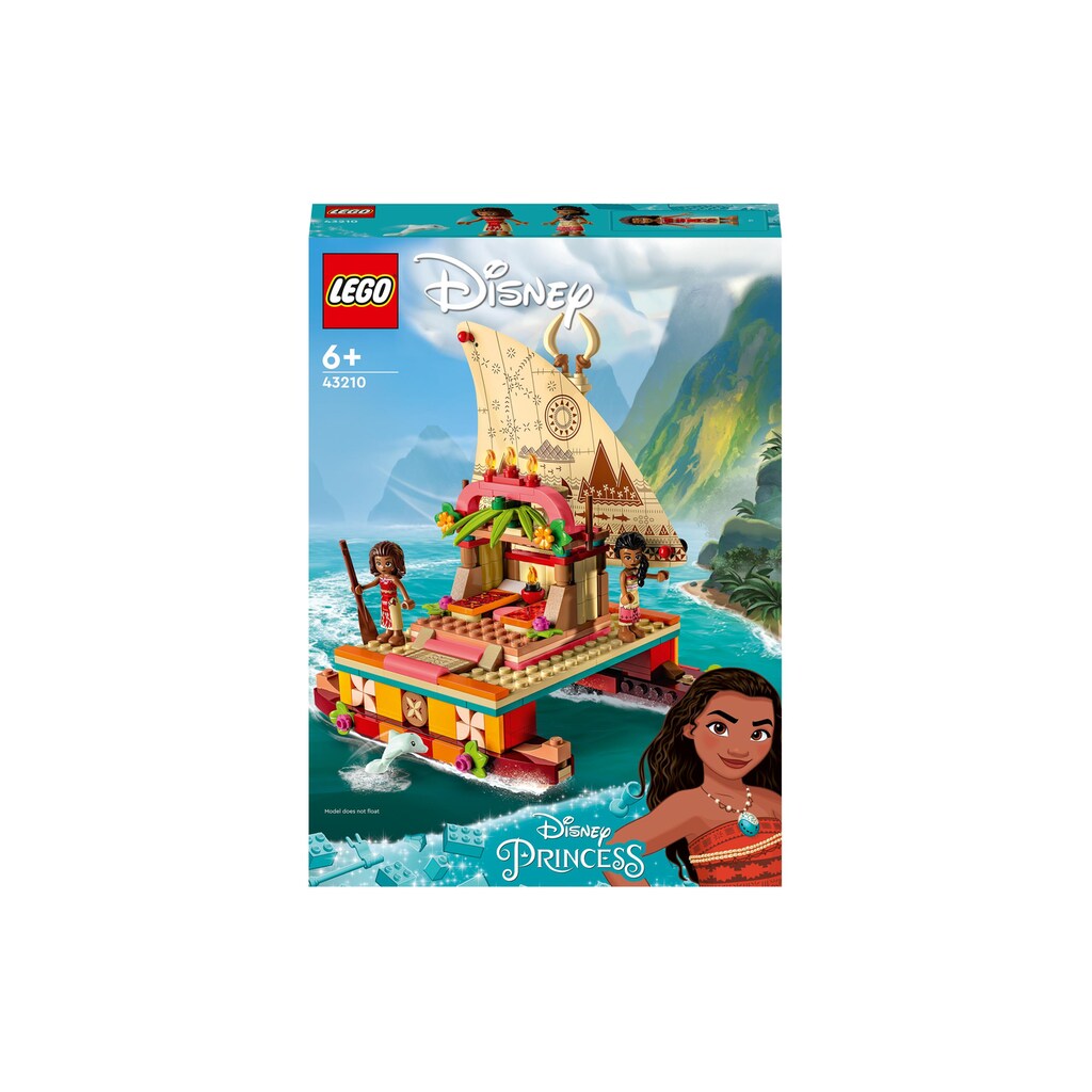 LEGO® Konstruktionsspielsteine »Vaianas Katamaran«, (321 St.)