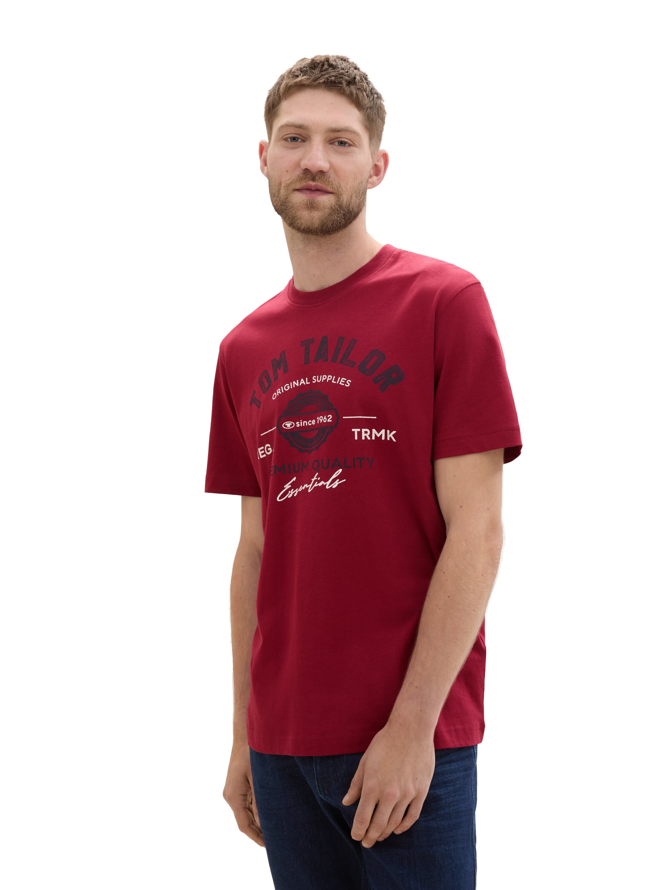 TOM TAILOR T-Shirt, mit grossem Logofrontprint