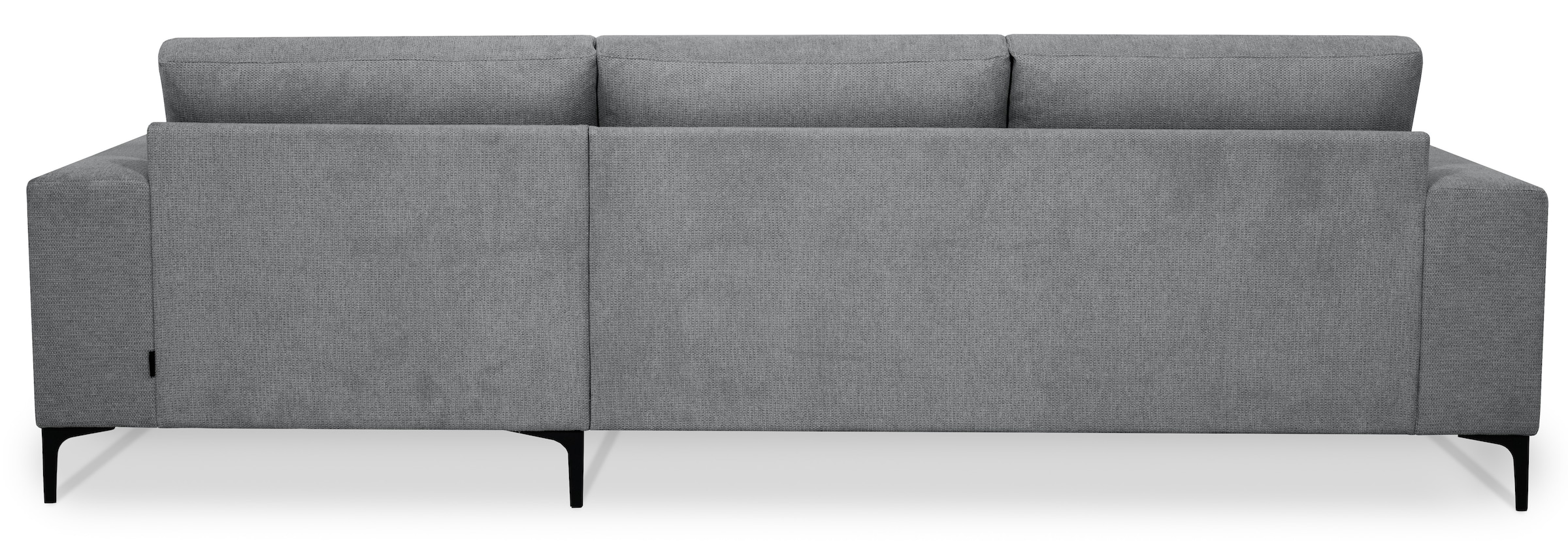 Places of Style Ecksofa »Xander, L-Form,«, Breite 280 cm, Soft-Touch Chenille, schwarze Metallfüsse