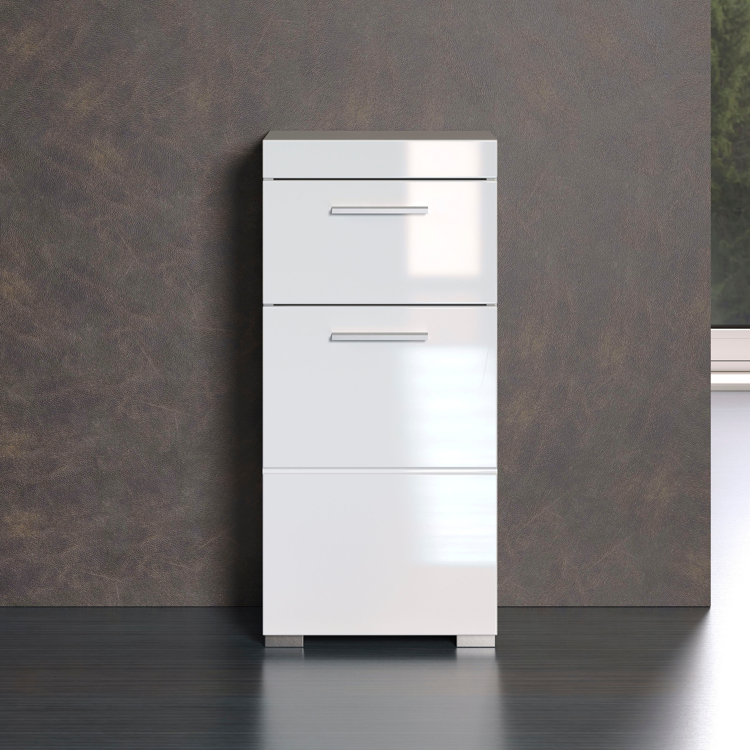 welltime Unterschrank "Avena" Badezimmerkommode mit 1 Schublade und 1 Tür - (B/T/H) 37/31/79 cm
