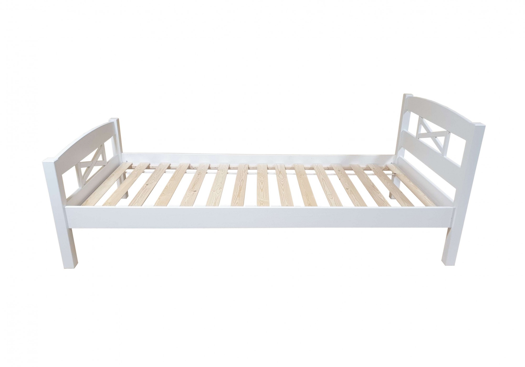 Home affaire Bett »Wilma, Kieferbett n 2 Grössen, Top Qualität, 90x200cm und 180x200 cm«, (FSC® zertifiziertes Massivholz), Landhausstil im Skandi-Design in massiver Qualität