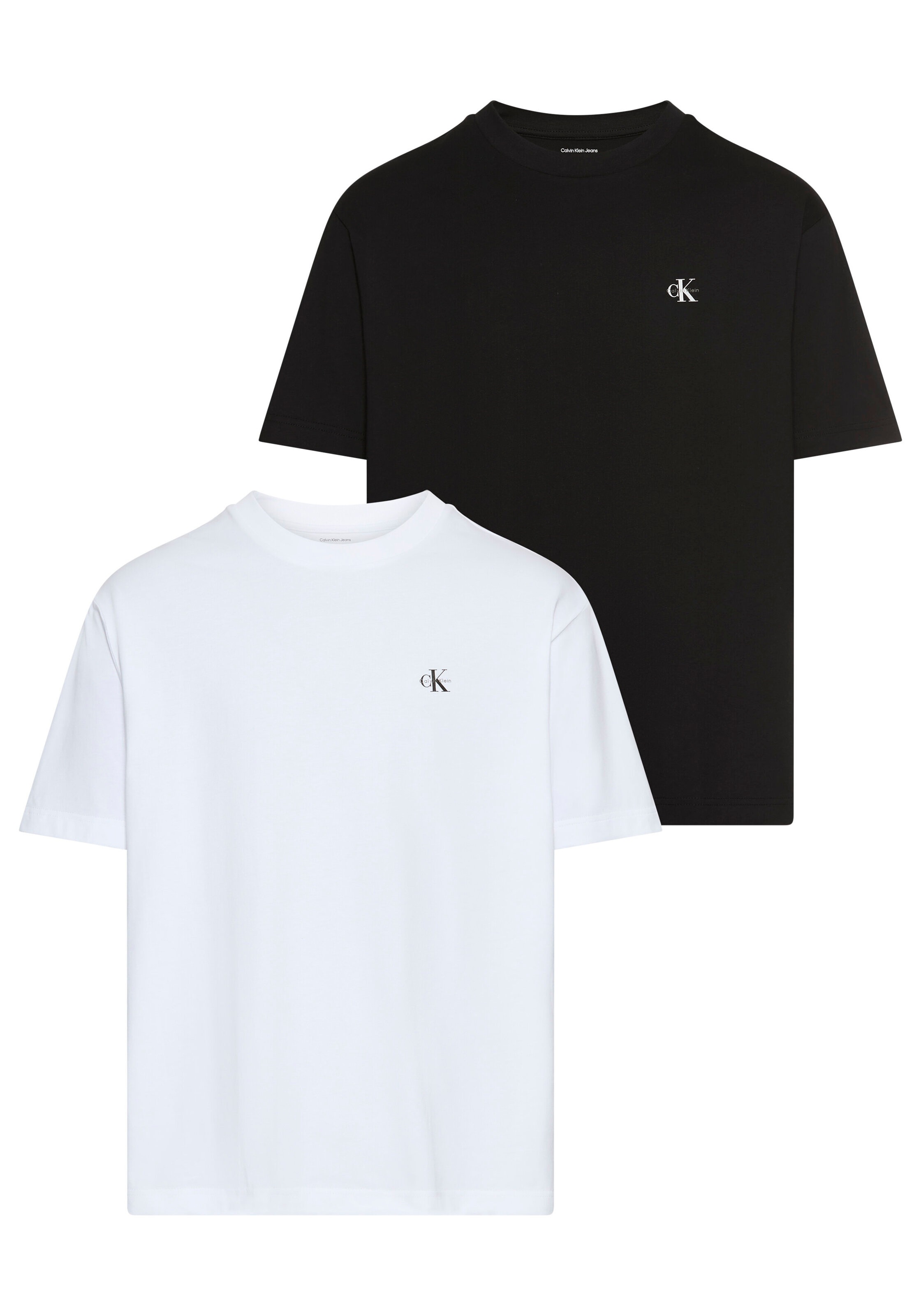 Calvin Klein Jeans T-Shirt »2 PACK UNISEX TEE« Packung, 2er-Pack, mit Rundhalsausschnitt