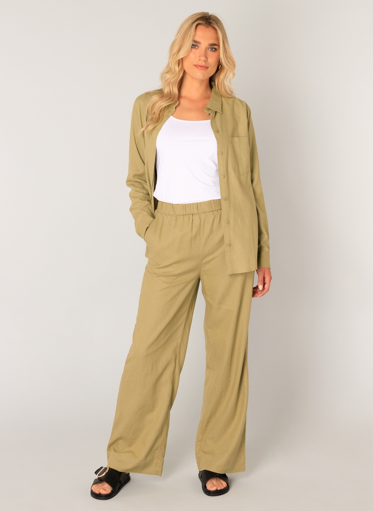 Base Level Leinenhose »Yul«