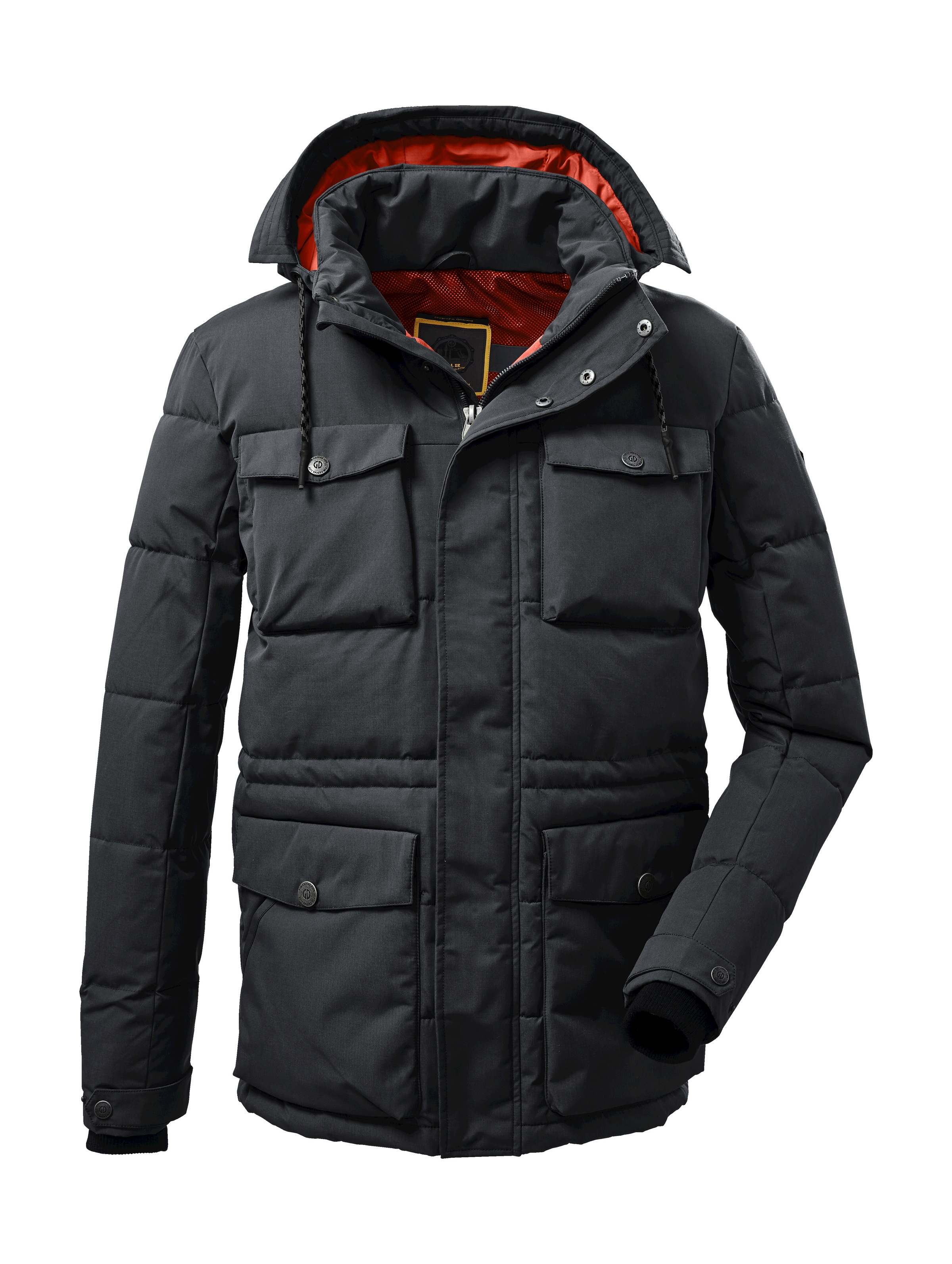 G.I.G.A. DX by killtec Steppjacke »GW 45 MN QLTD JCKT« Lang geschnittene Steppjacke, abnehmbare Kapuze, 8.000 mm Wassersäule
