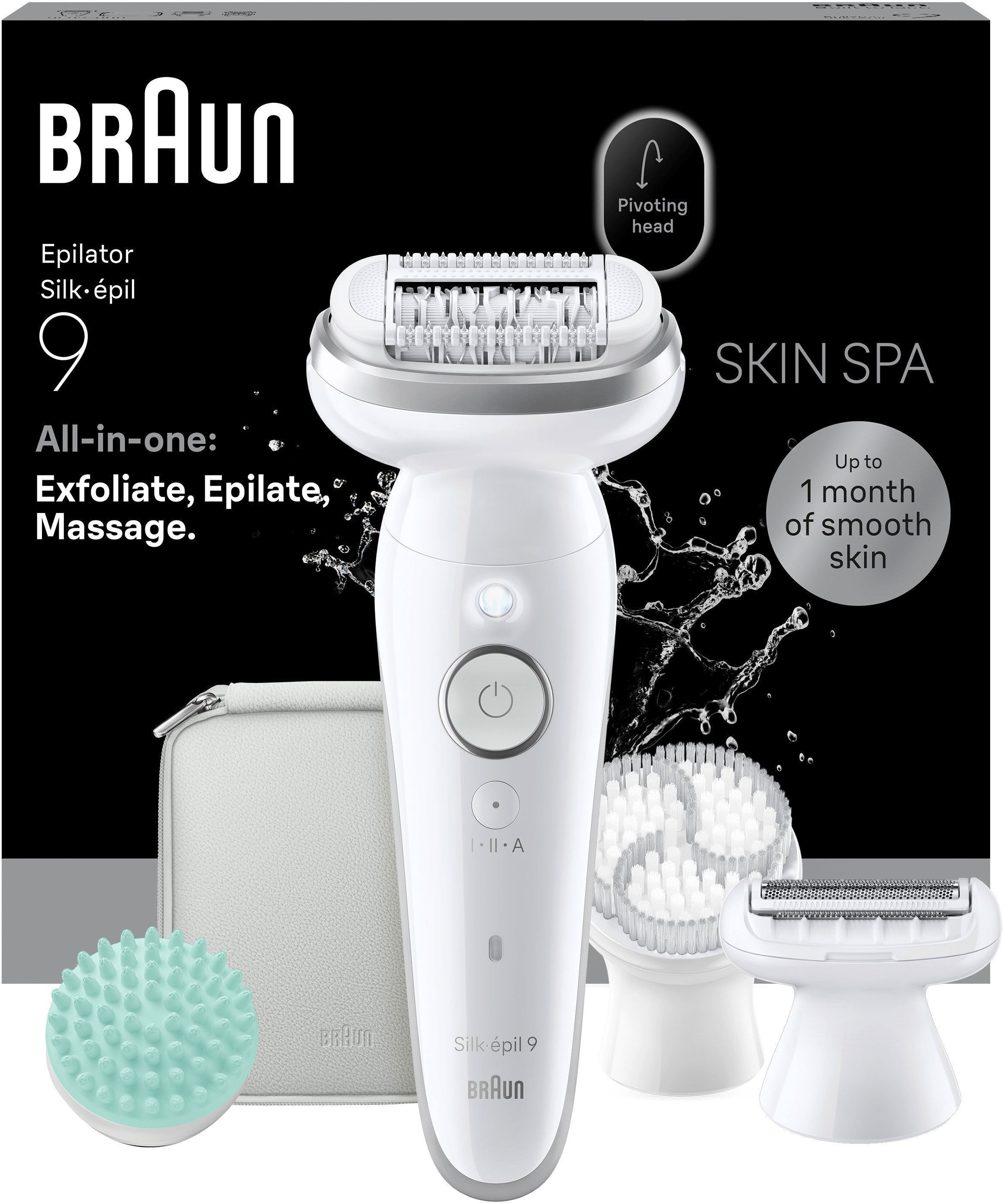 Braun Epilierer "Silk-épil SkinSpa 9 SES9-080 (Modell 2026) 9-381 (Modell 2025)" Ganzkörper Beautyset