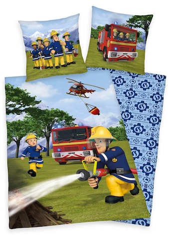 Kinderbettwäsche »Feuerwehrmann Sam«, (2 tlg.)