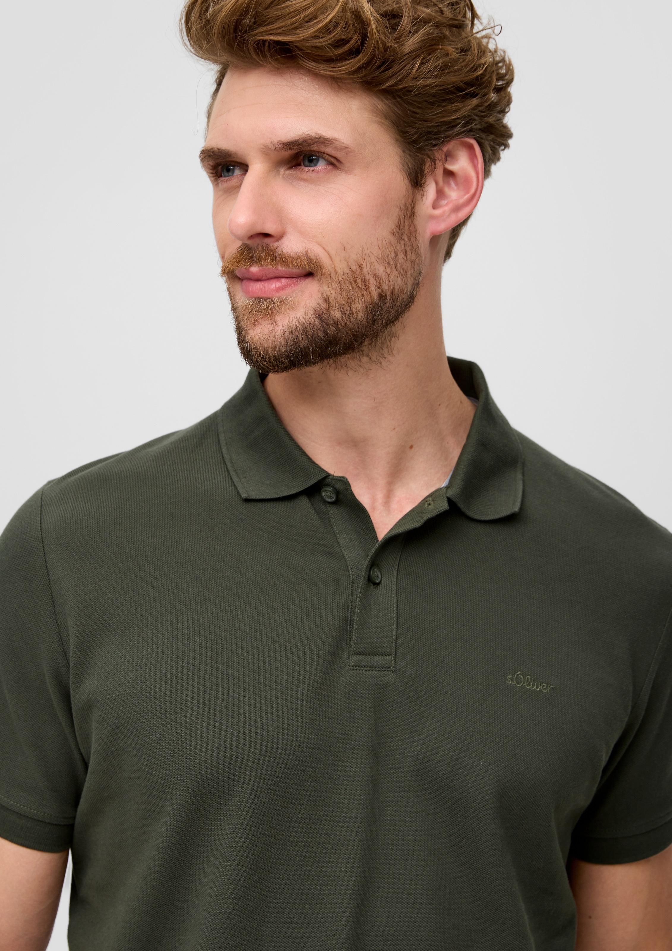 s.Oliver Poloshirt, mit Logostickerei