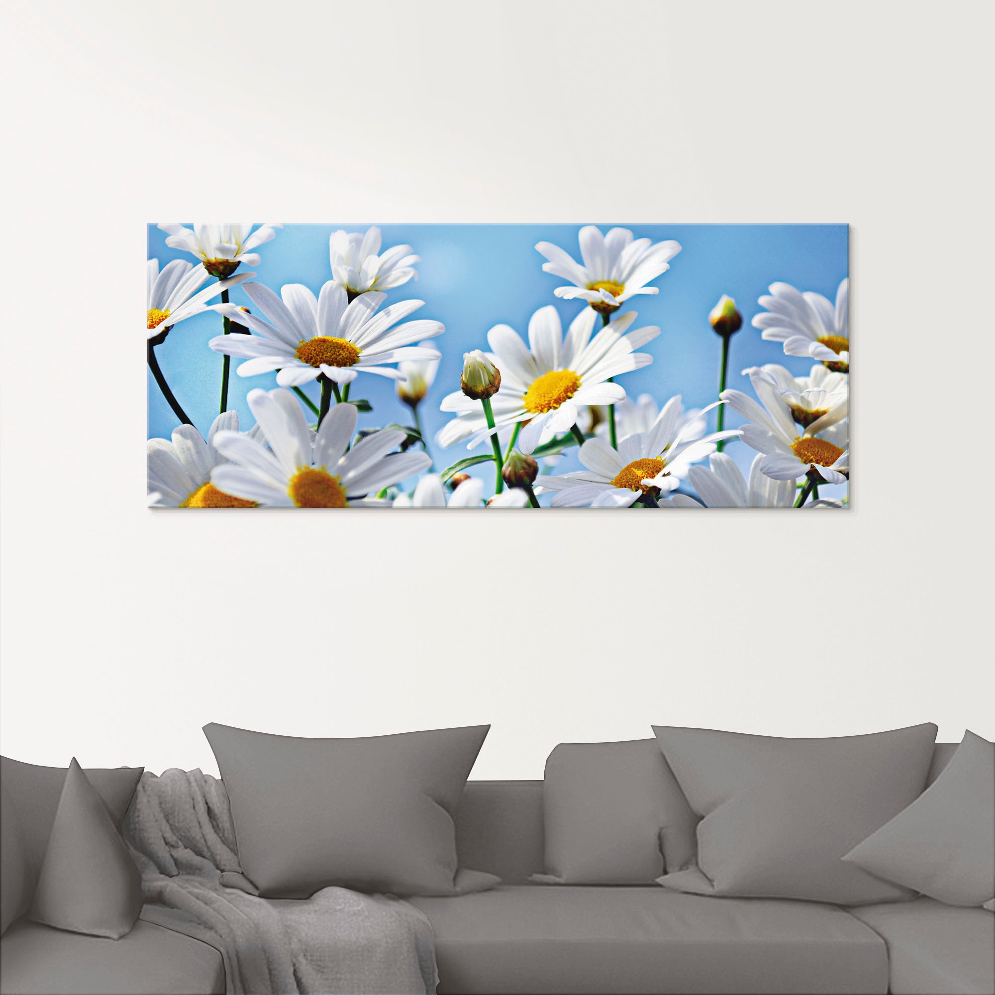 Artland Glasbild »Blumen - Margeriten«, Blumen, (1 St.), in verschiedenen Grössen