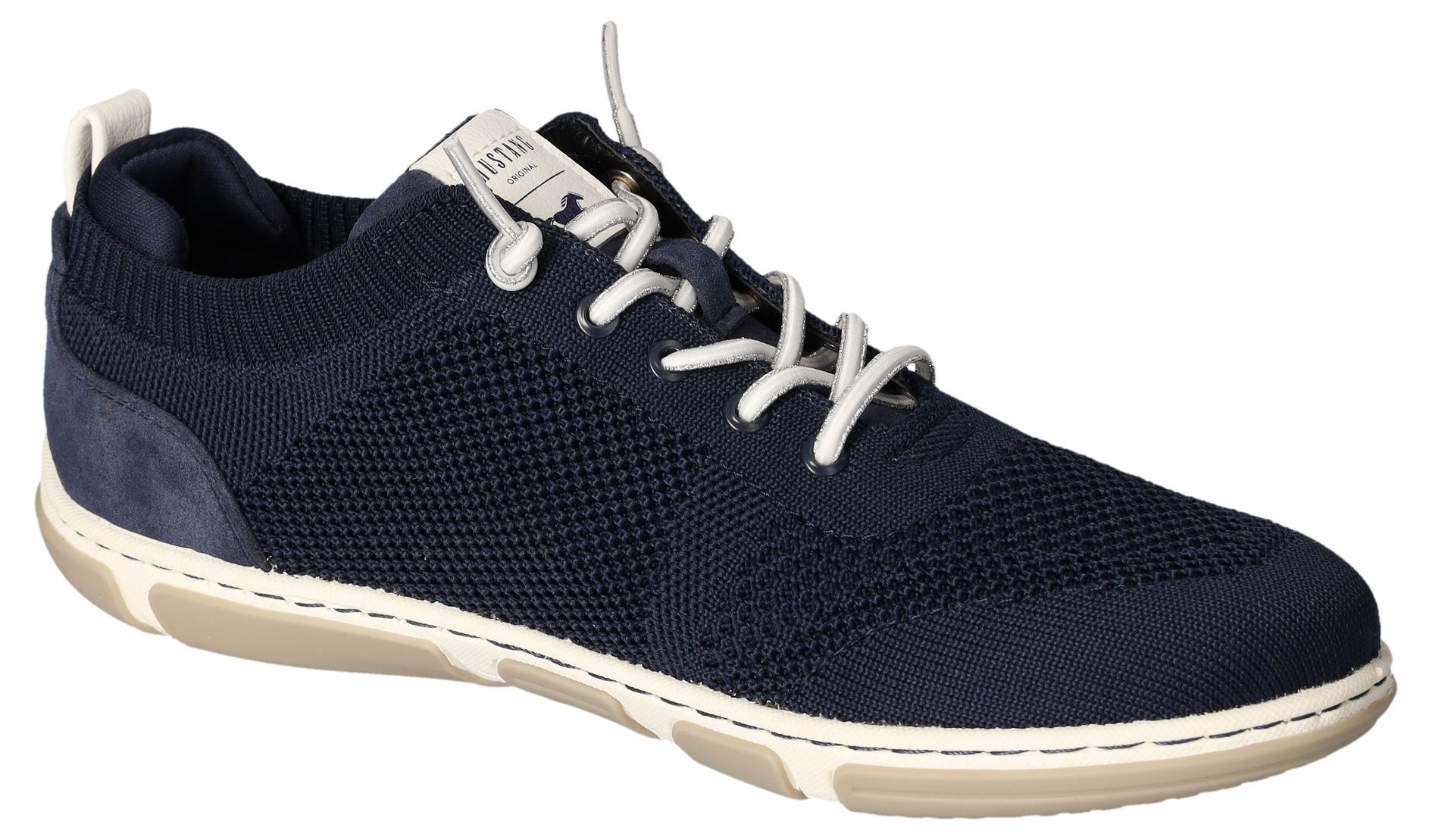 Mustang Shoes Slip-On Sneaker, Freizeitschuh, Halbschuh, Schlupfschuh, mit Elastik-Schnürsenkel