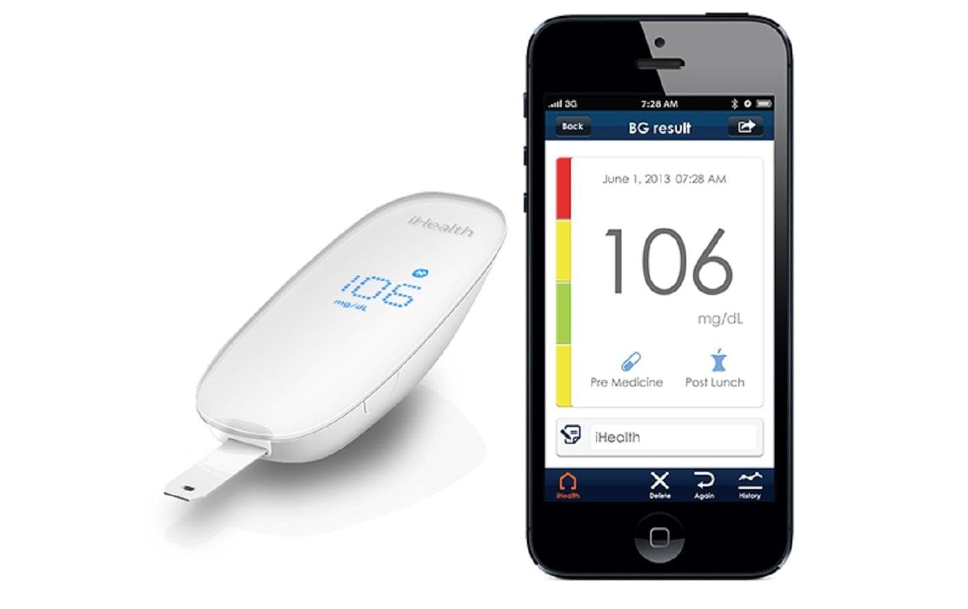 iHealth Blutzuckermessgerät »Gluco+«