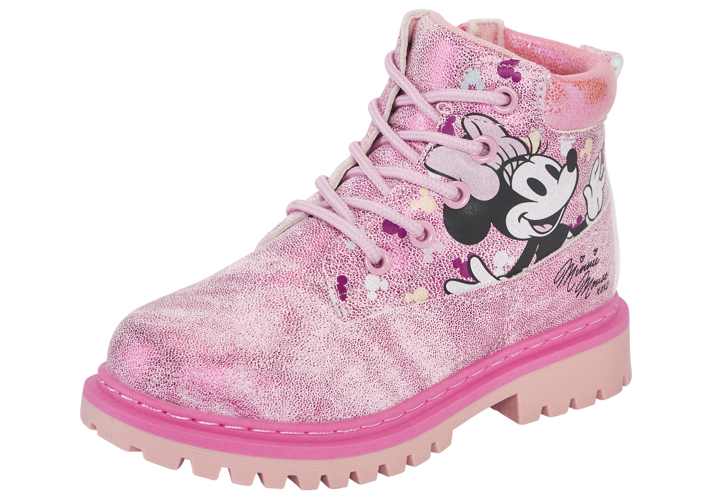 Disney Schnürboots »MINNIE« Winterschuhe, Winterboots, Schnürstiefel, Winterstiefel