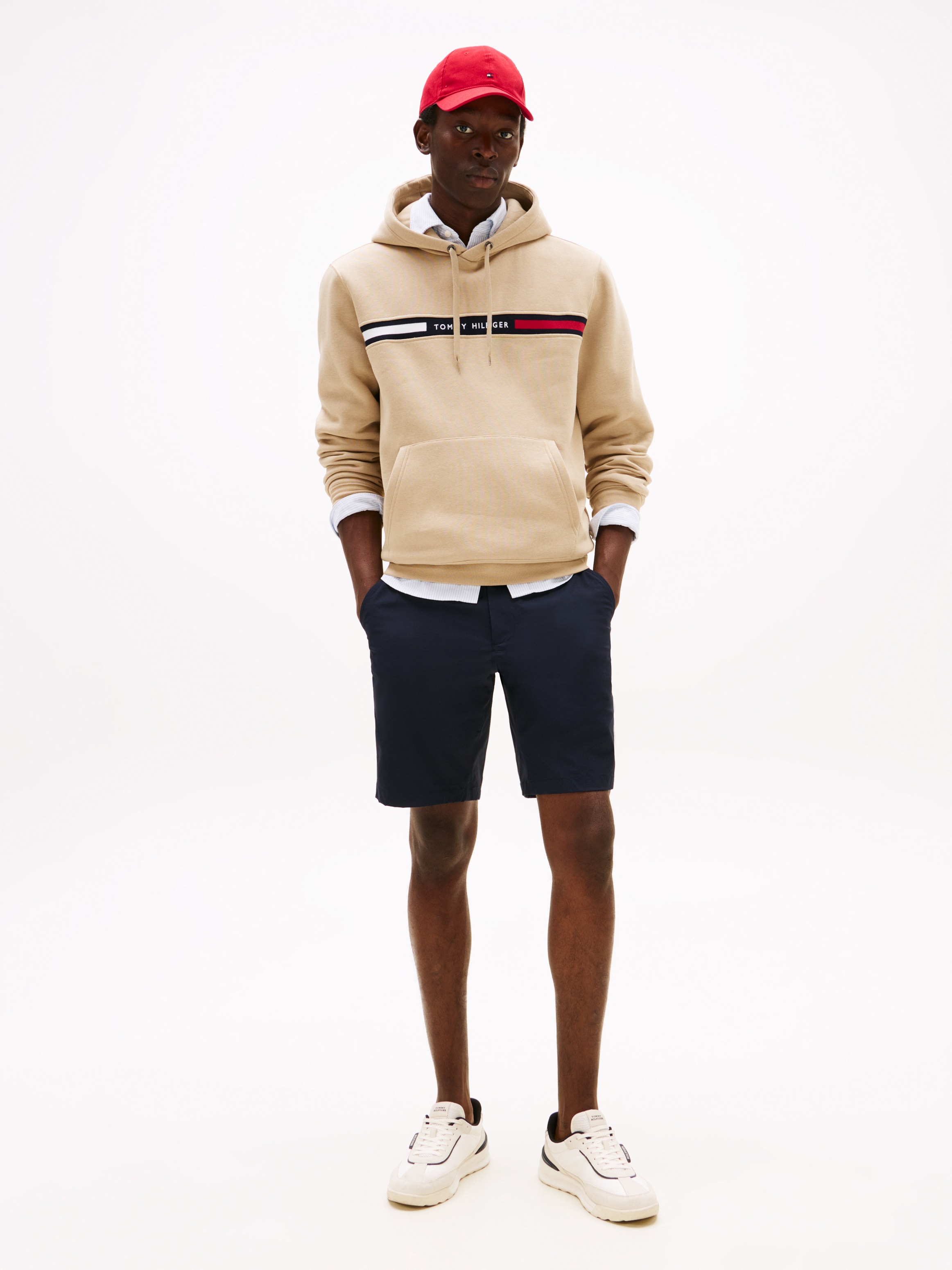 Tommy Hilfiger Kapuzensweatshirt »HILFIGER CHEST INSERT HOODY«, mit Kapuze, Kängurutasche, Logoschriftzug