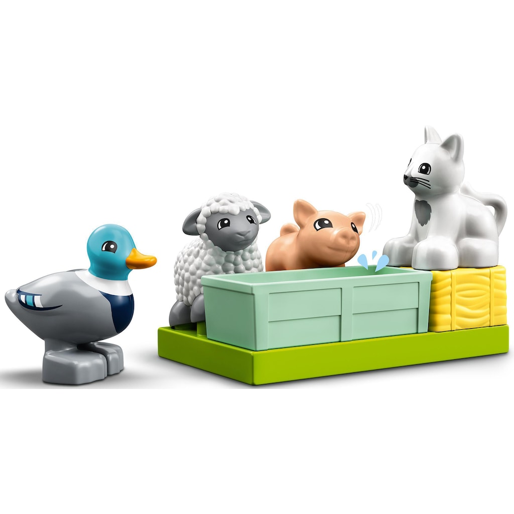 LEGO® Konstruktionsspielsteine »Tierpflege auf dem Bauernhof (10949), LEGO® DUPLO® Town«, (11 St.)