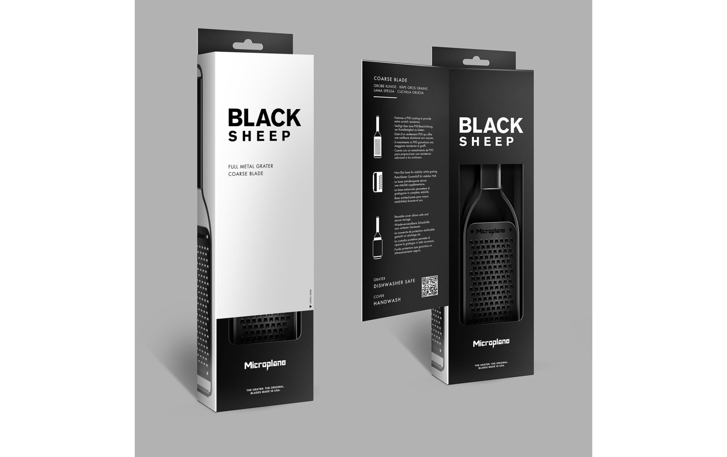 Microplane Küchenreibe »Black Sheep sehr grob«