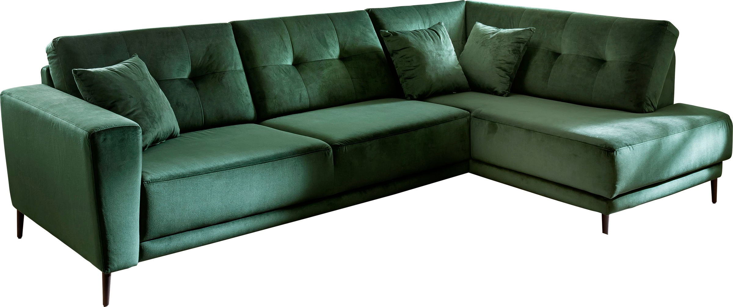 Trends by HG Polsterecke »Barcelona L-Form«, mit Metallfuss, frei im Raum stellbar