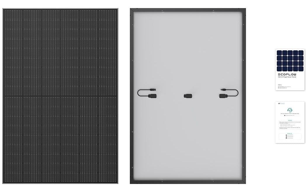 Ecoflow Solarmodul »Monokristalin Modul, MC4, Rigid, 400 W, 2 Stück«