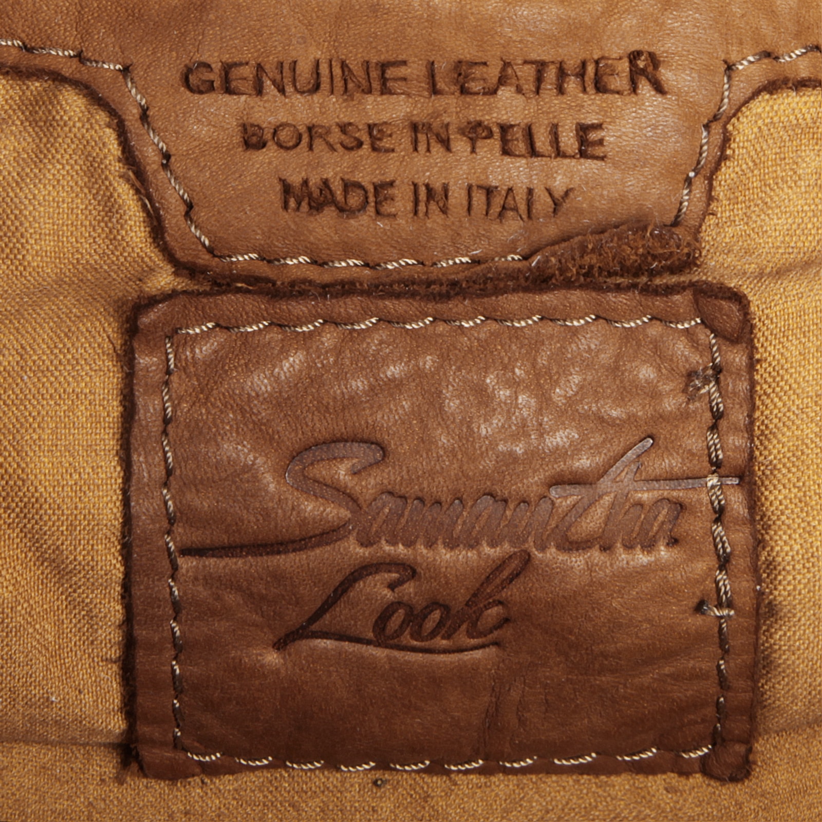 Samantha Look Umhängetasche, echt Leder, Made in Italy