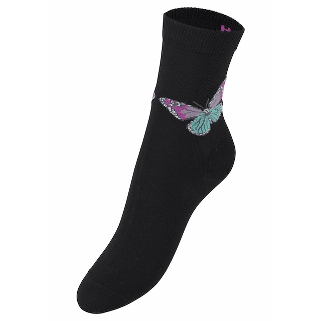 H.I.S Socken, (Set, 7 Paar), mit Schmetterlings- und Vogelmotiven online  kaufen bei Jelmoli-Versand Schweiz | Lange Socken