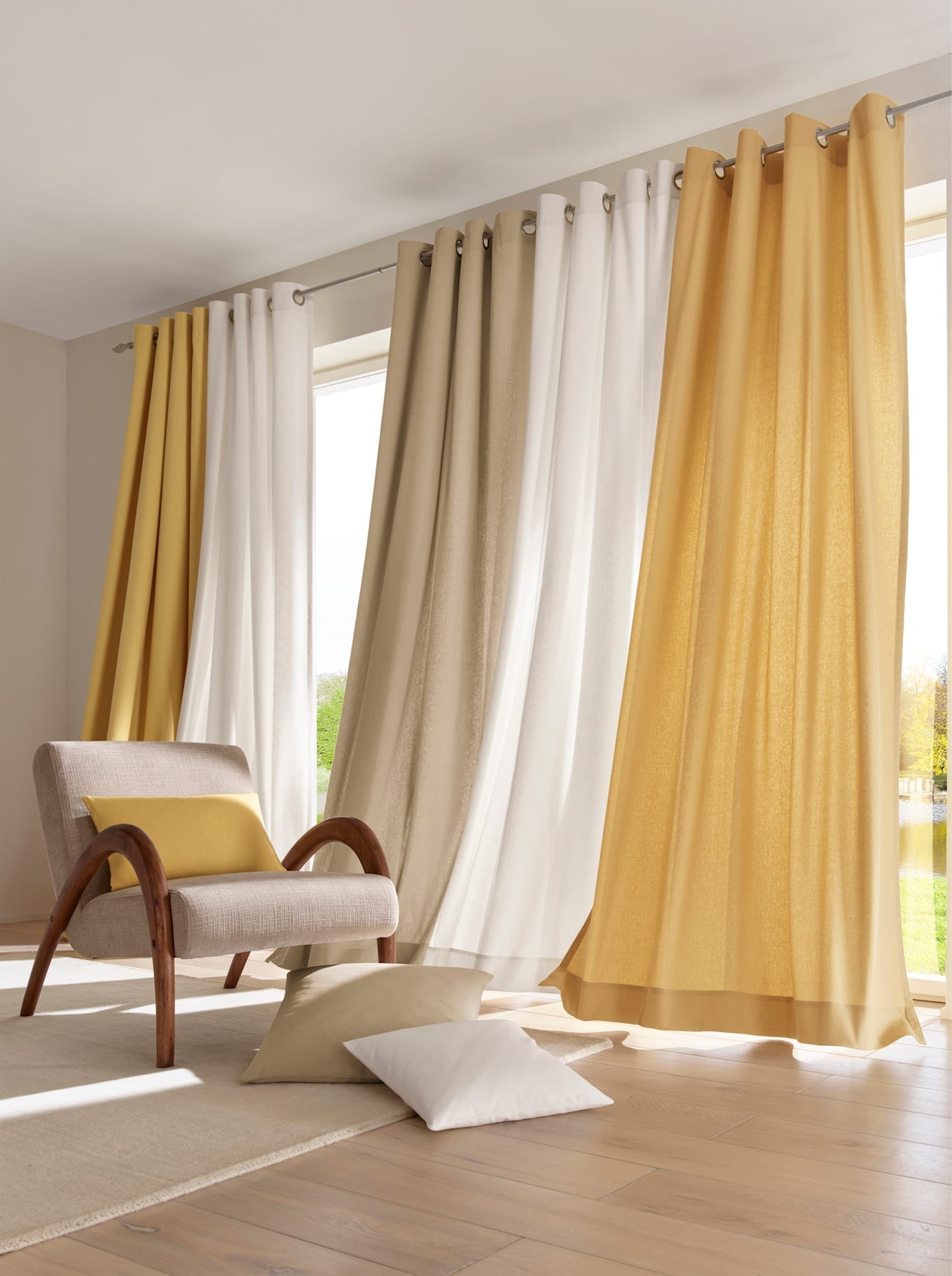 heine home Vorhang Ösen 1 Stk. tlg.